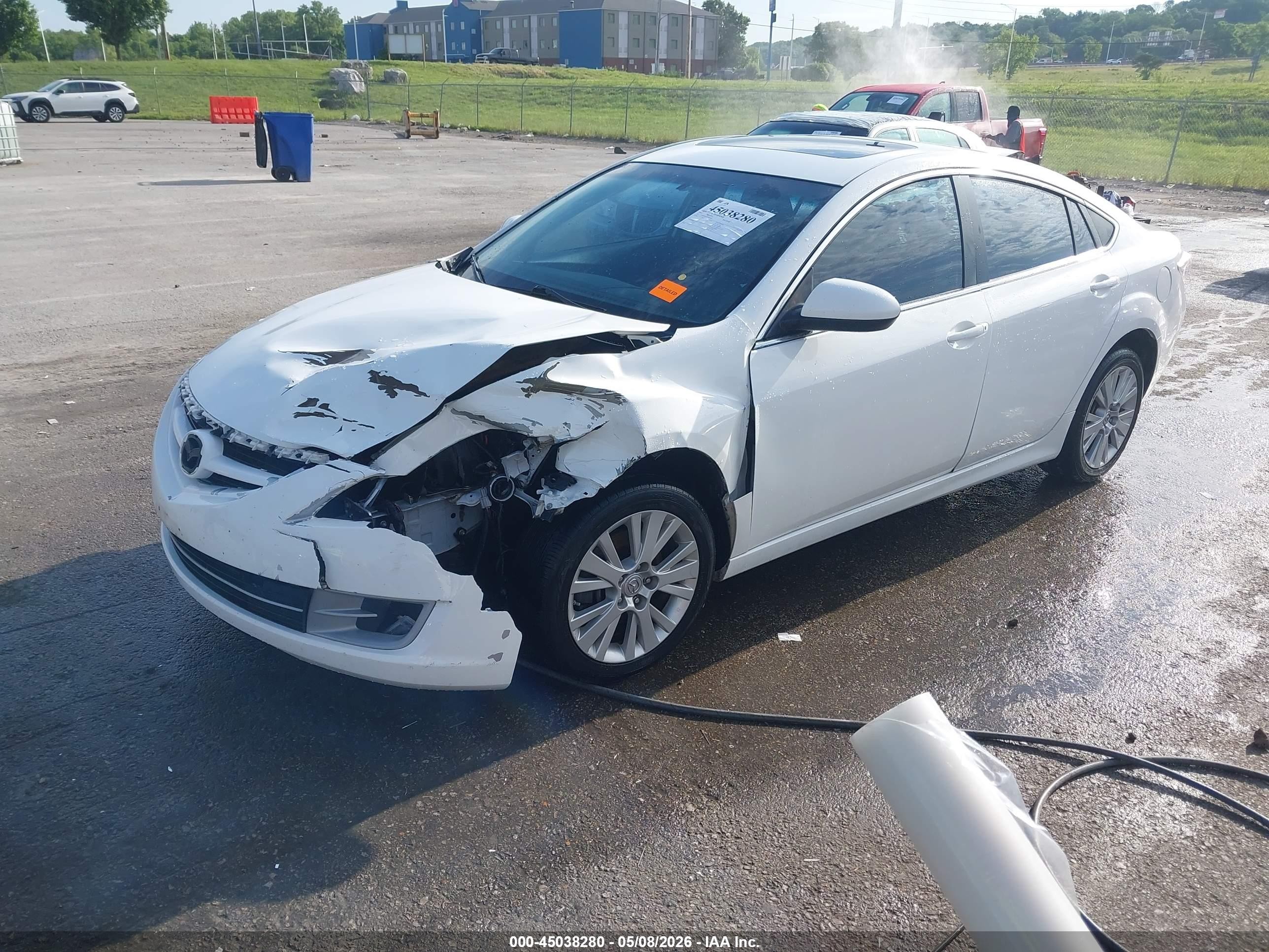 2010 Mazda Mazda6 I Touring Plus White vin: 1YVHZ8CH5A5M56616
