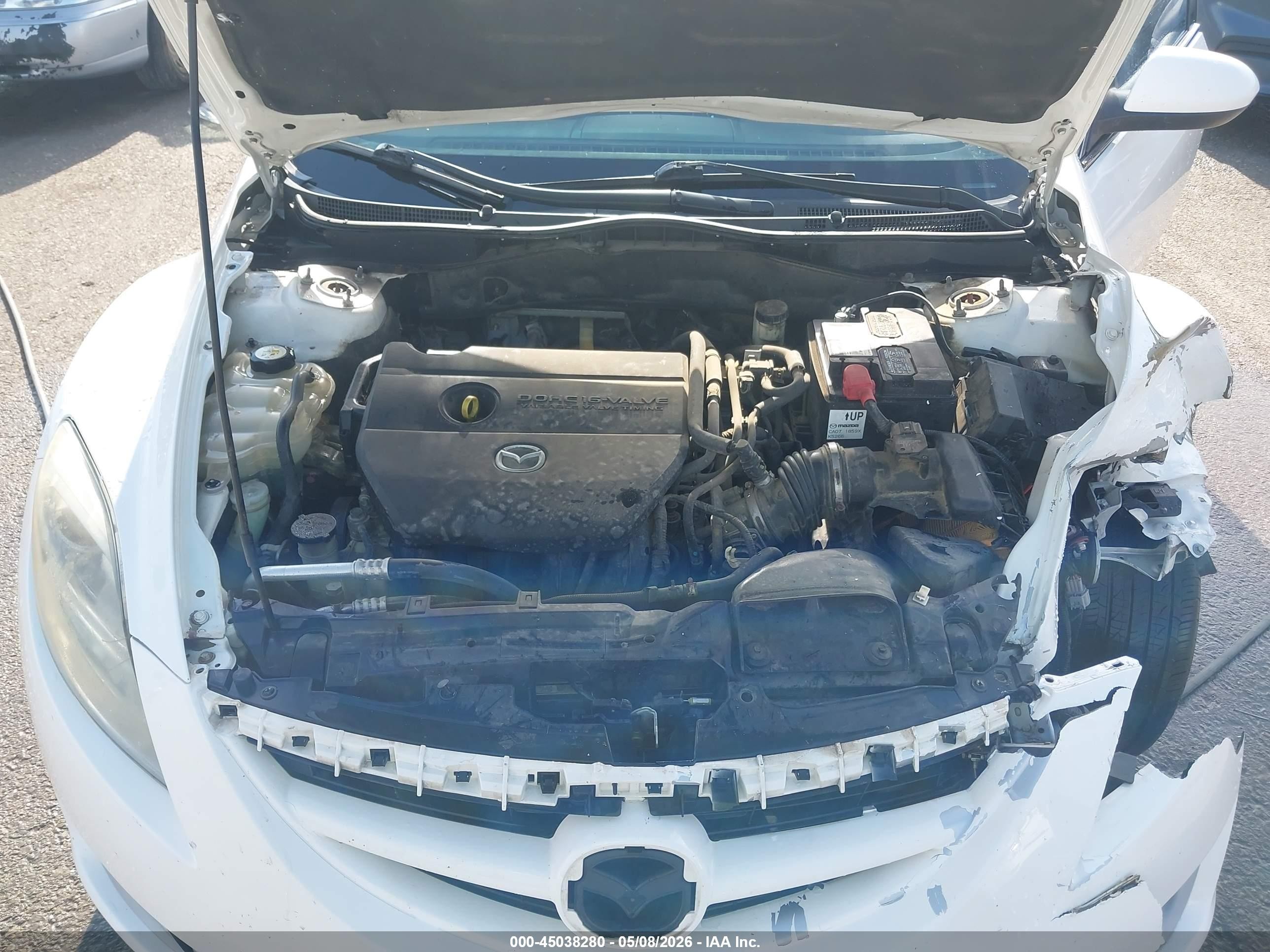 2010 Mazda Mazda6 I Touring Plus White vin: 1YVHZ8CH5A5M56616