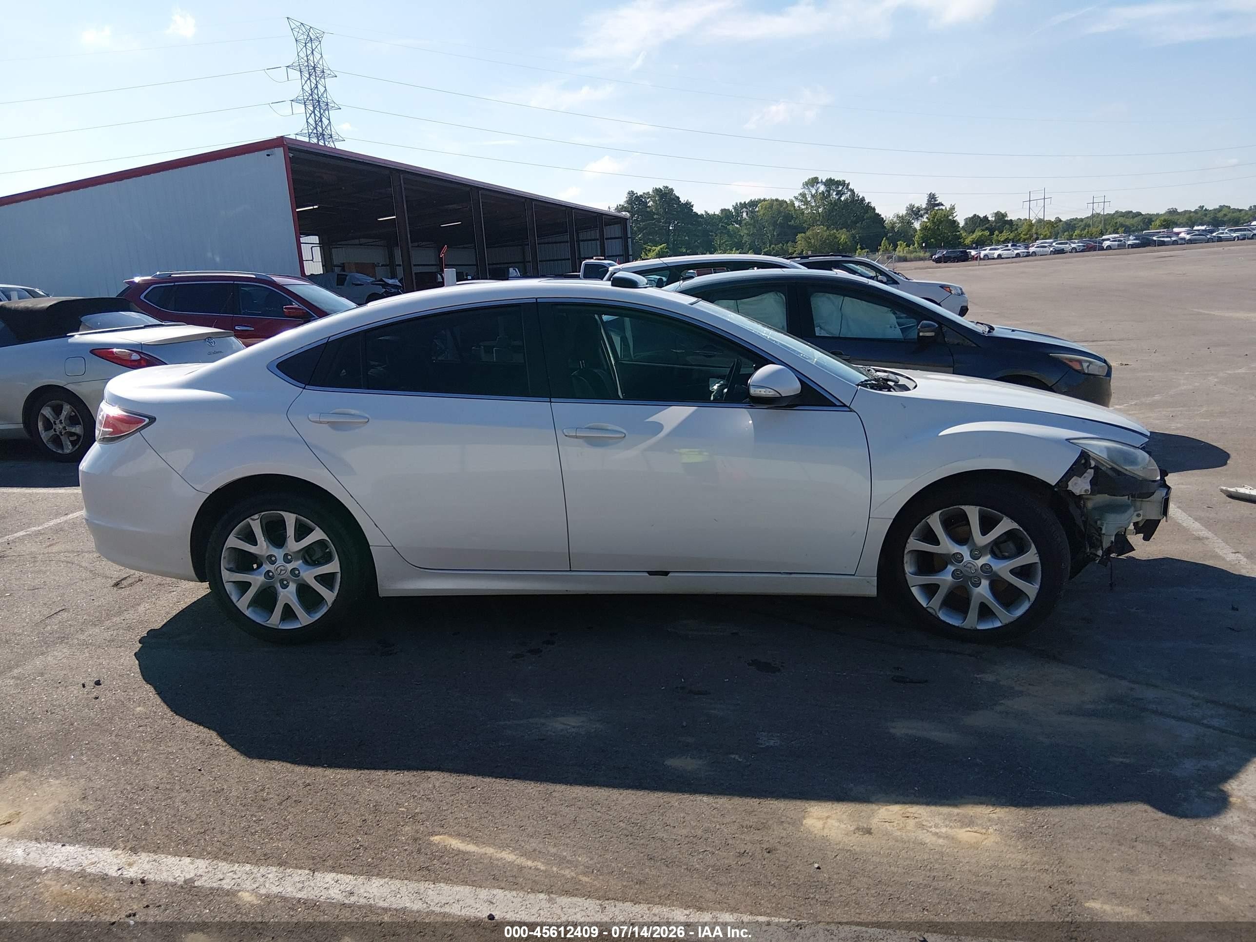 2013 Mazda Mazda6 I Grand Touring White vin: 1YVHZ8CH5D5M03516