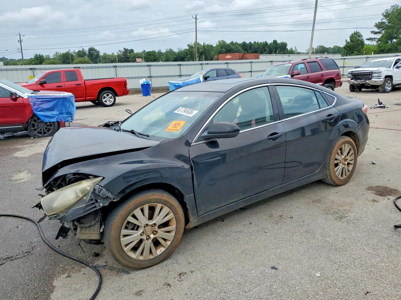 2010 Mazda 6 I Черный vin: 1YVHZ8CH6A5M12334