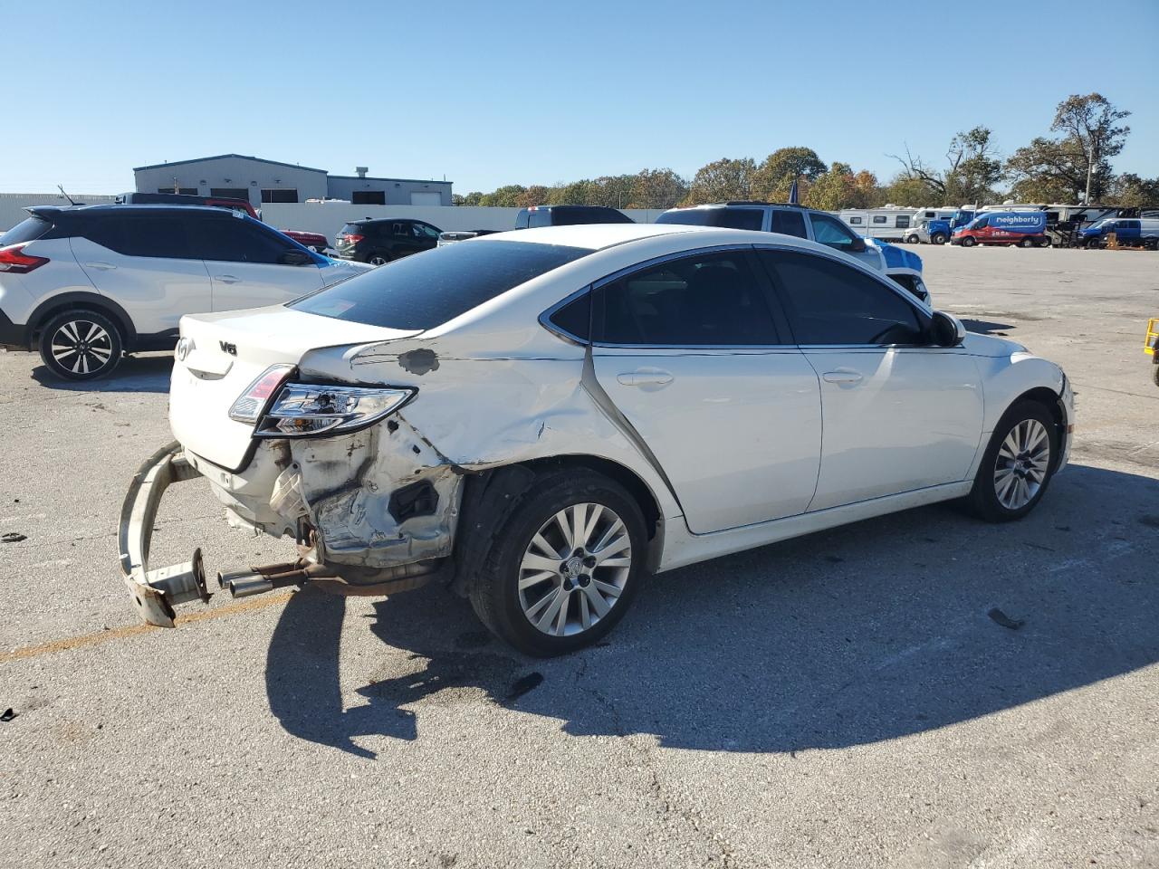 2010 Mazda 6 I White vin: 1YVHZ8CH6A5M48735