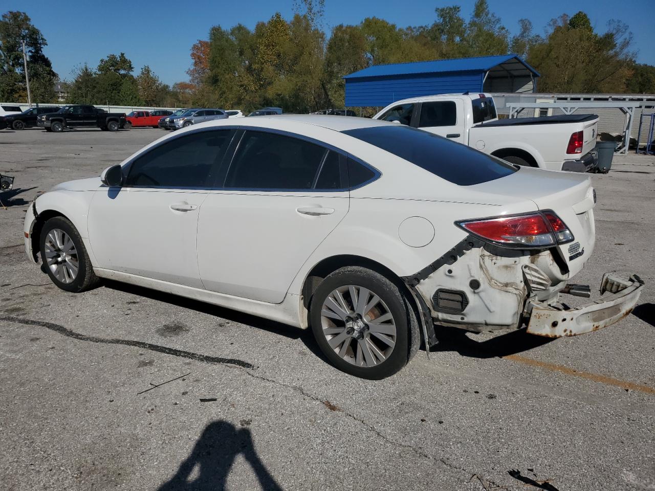 2010 Mazda 6 I White vin: 1YVHZ8CH6A5M48735