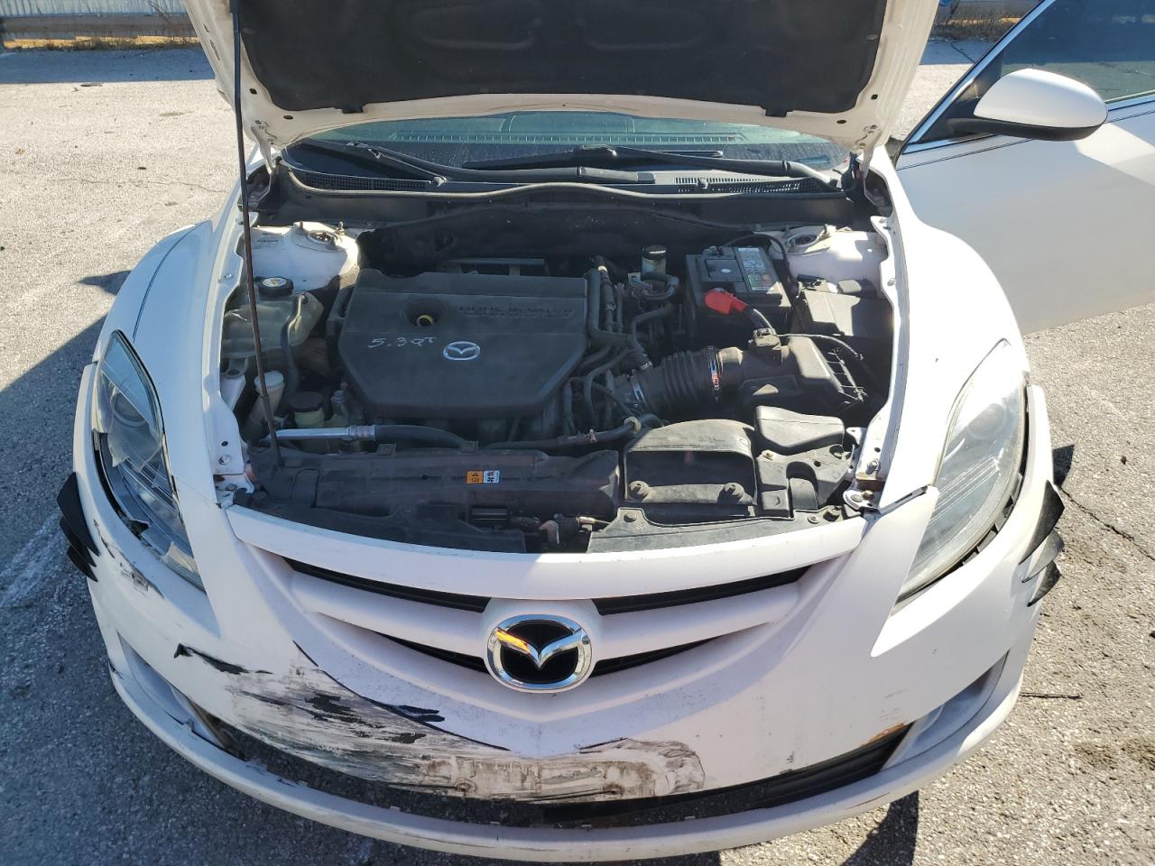 2010 Mazda 6 I White vin: 1YVHZ8CH6A5M48735