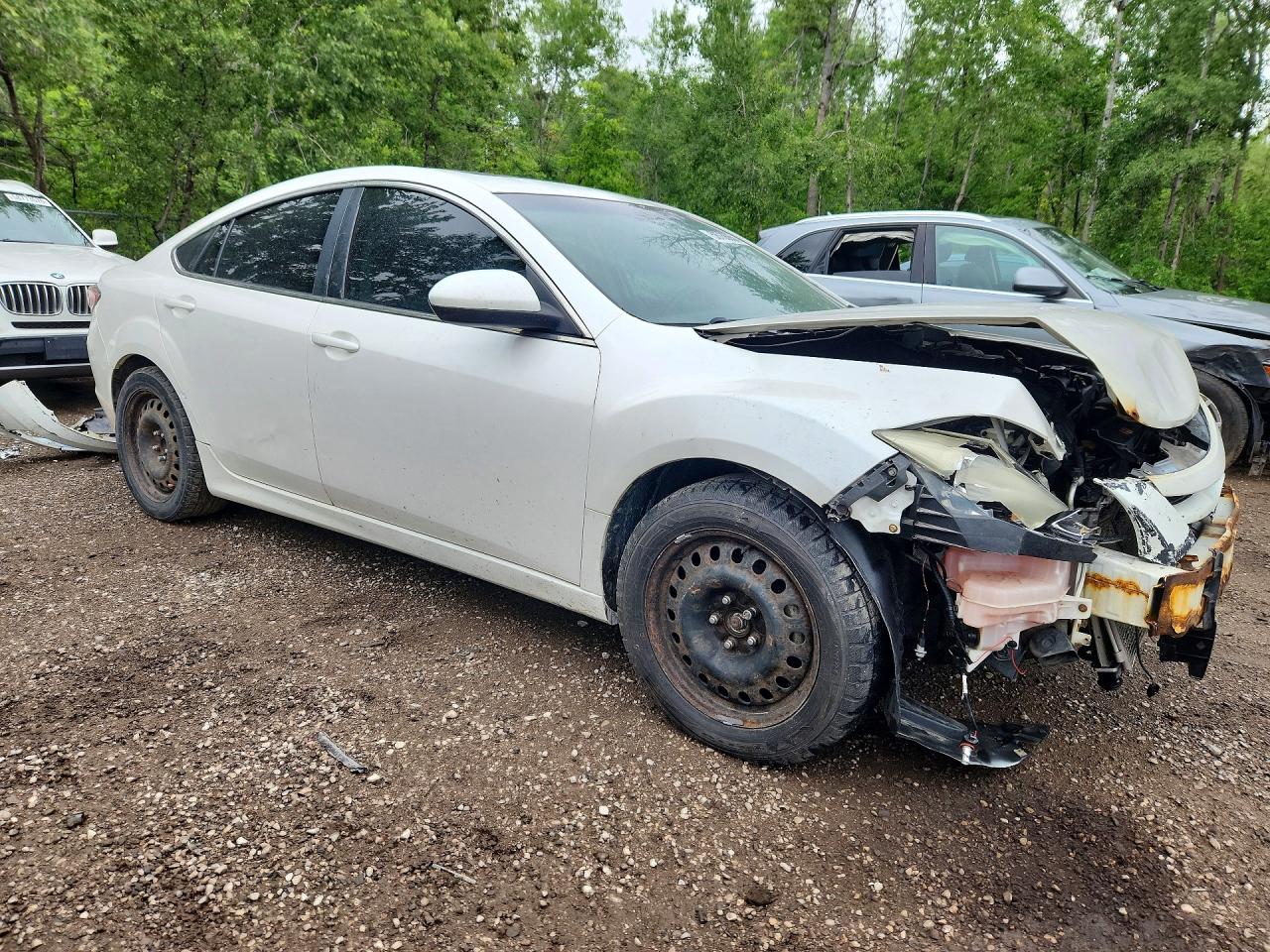 2011 Mazda 6 I White vin: 1YVHZ8CH6B5M21004
