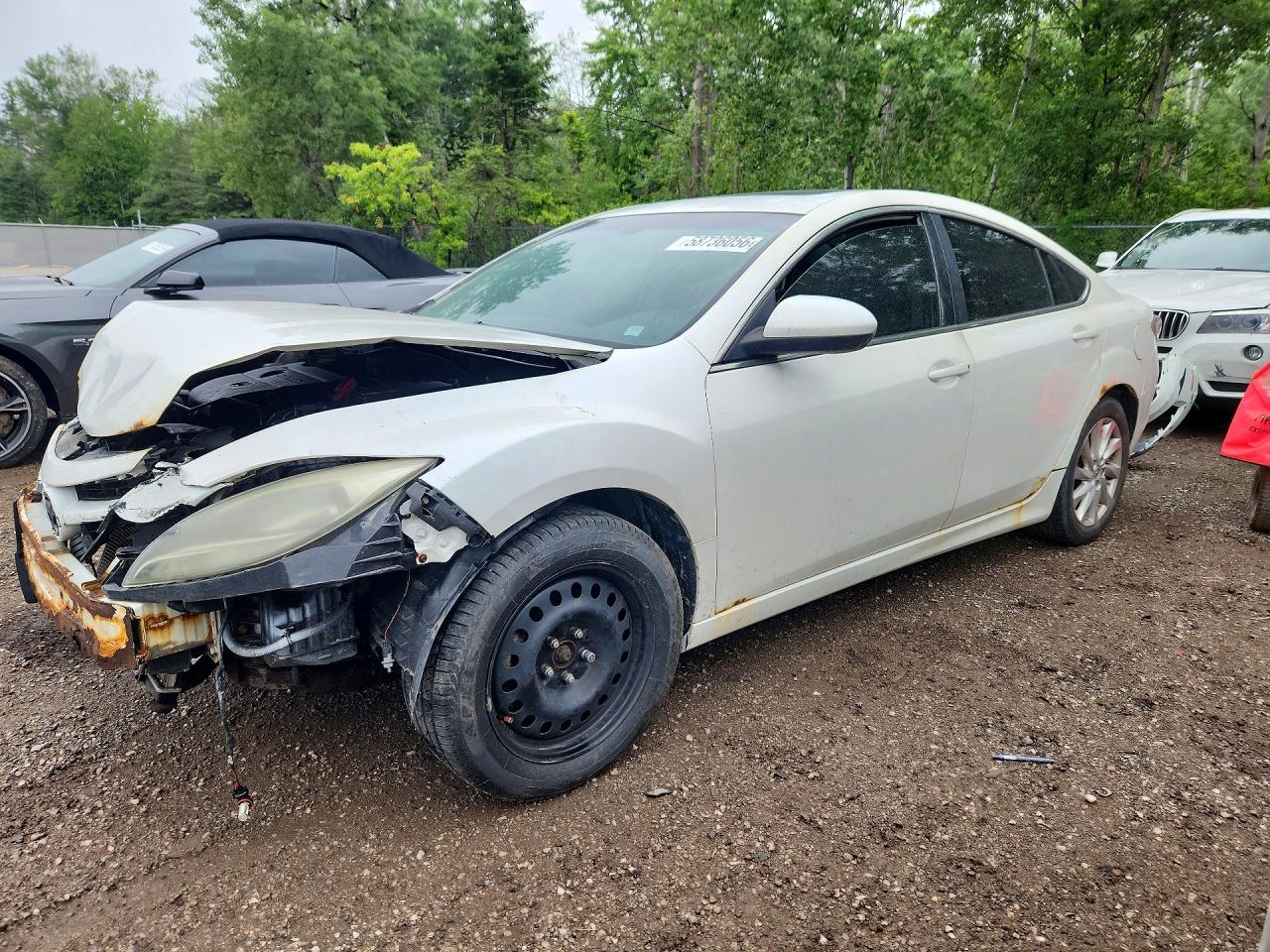 2011 Mazda 6 I White vin: 1YVHZ8CH6B5M21004