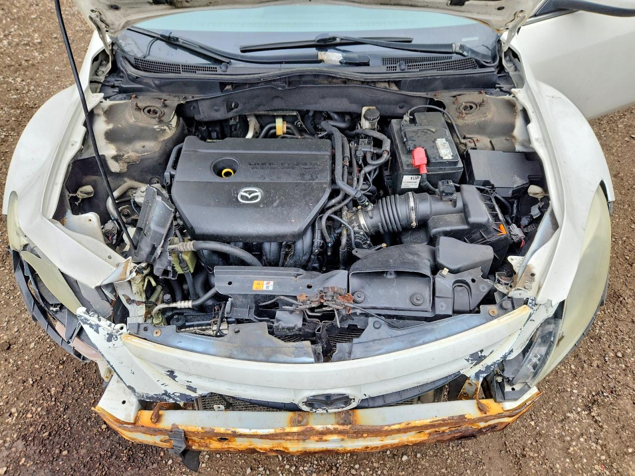 2011 Mazda 6 I White vin: 1YVHZ8CH6B5M21004