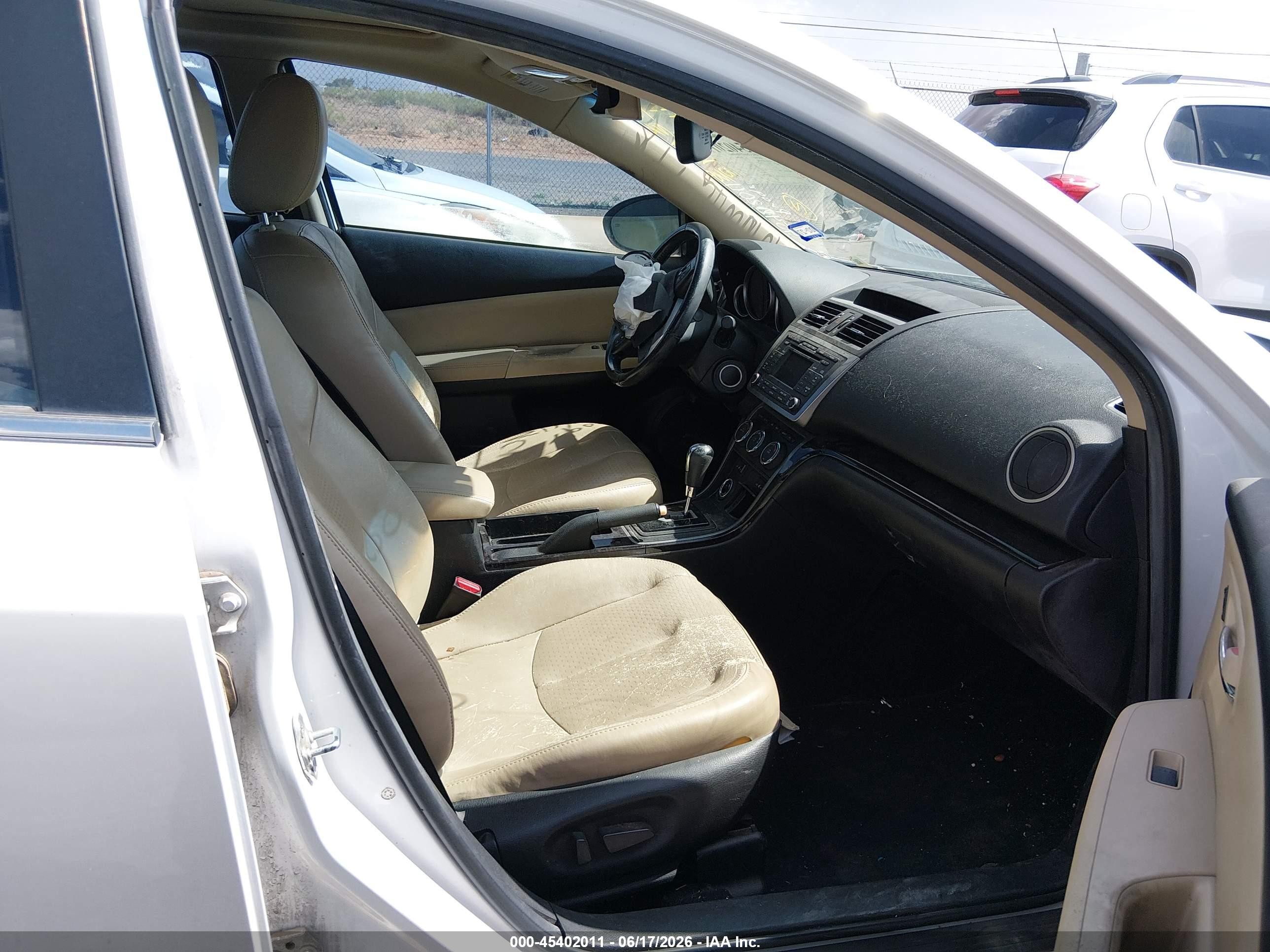 2013 Mazda Mazda6 I Grand Touring Белый vin: 1YVHZ8CH6D5M13682