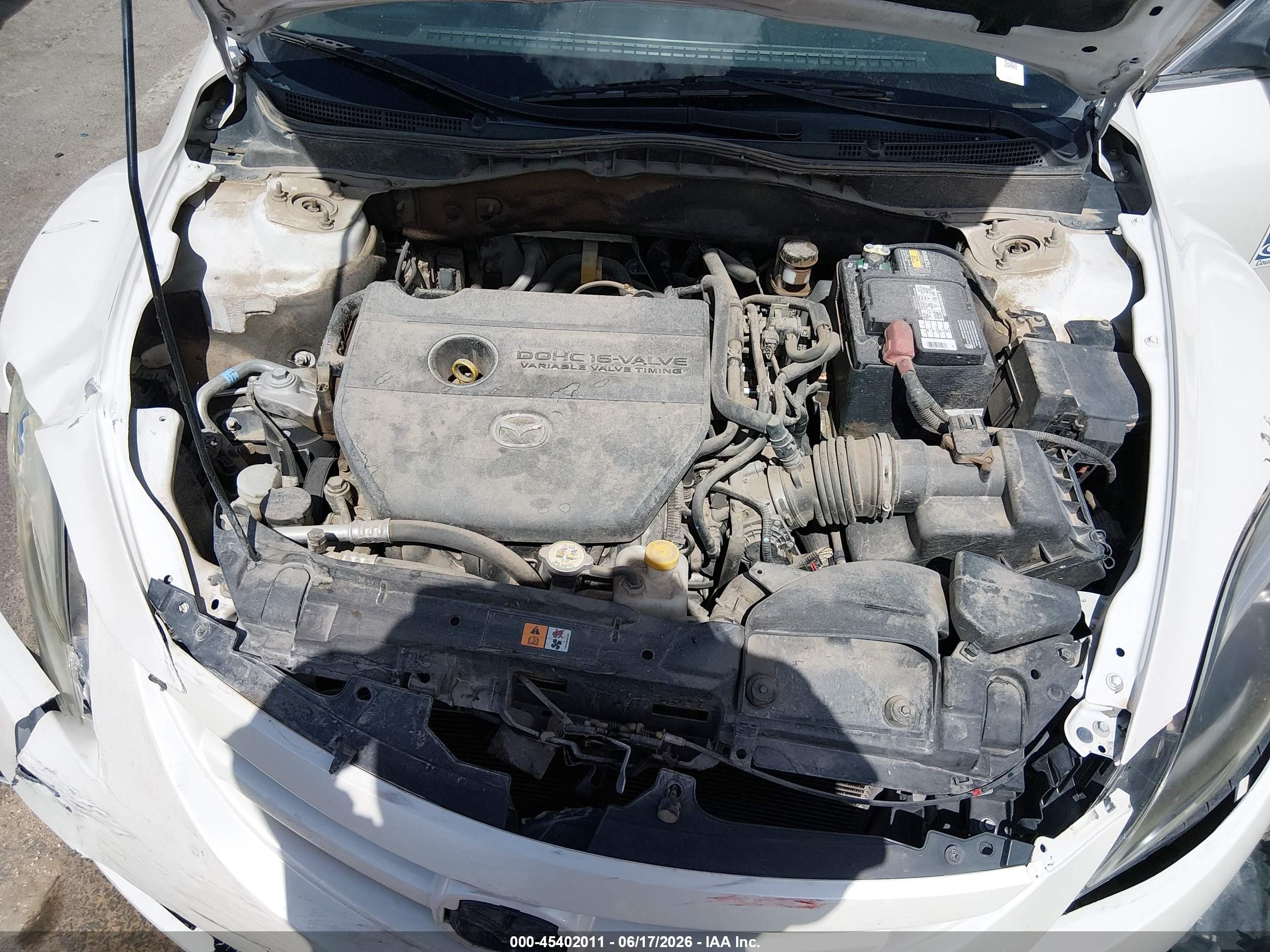 2013 Mazda Mazda6 I Grand Touring Белый vin: 1YVHZ8CH6D5M13682
