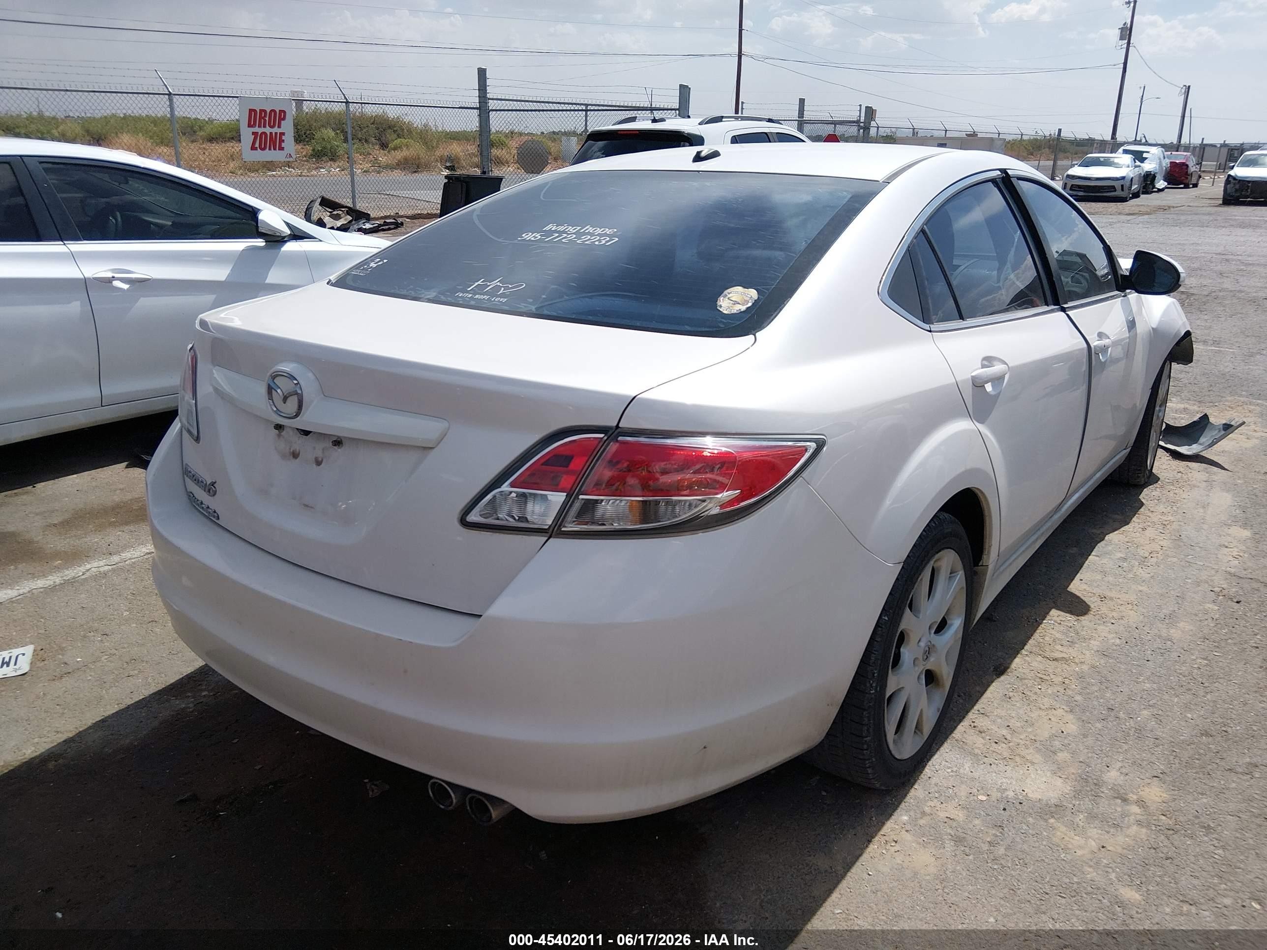 2013 Mazda Mazda6 I Grand Touring Белый vin: 1YVHZ8CH6D5M13682