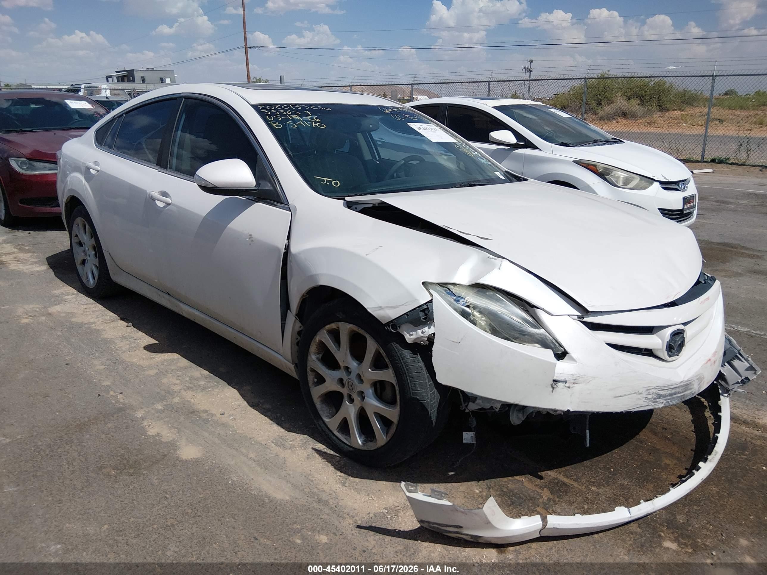 2013 Mazda Mazda6 I Grand Touring Белый vin: 1YVHZ8CH6D5M13682