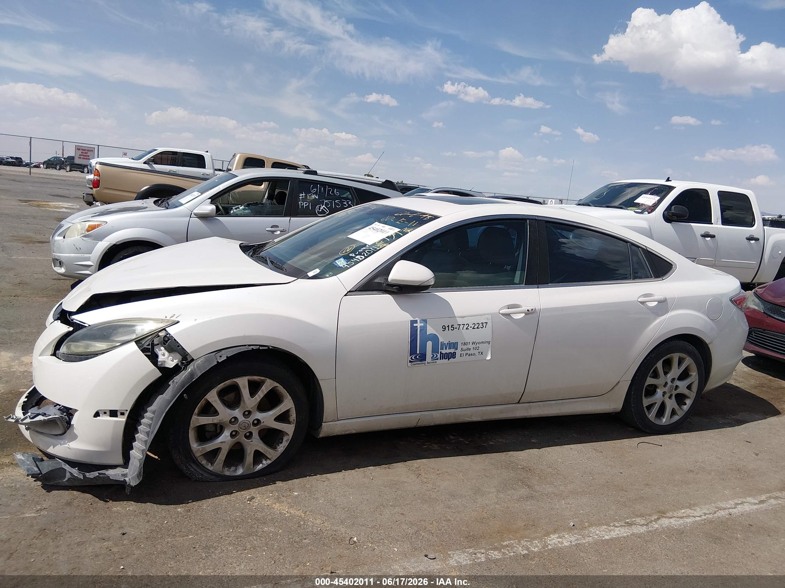 2013 Mazda Mazda6 I Grand Touring Белый vin: 1YVHZ8CH6D5M13682
