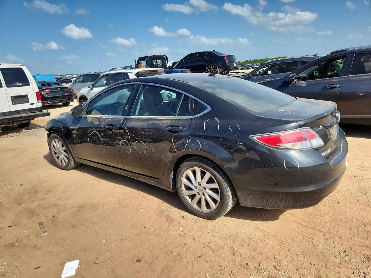 2012 Mazda 6 I Черный vin: 1YVHZ8CH7C5M31607