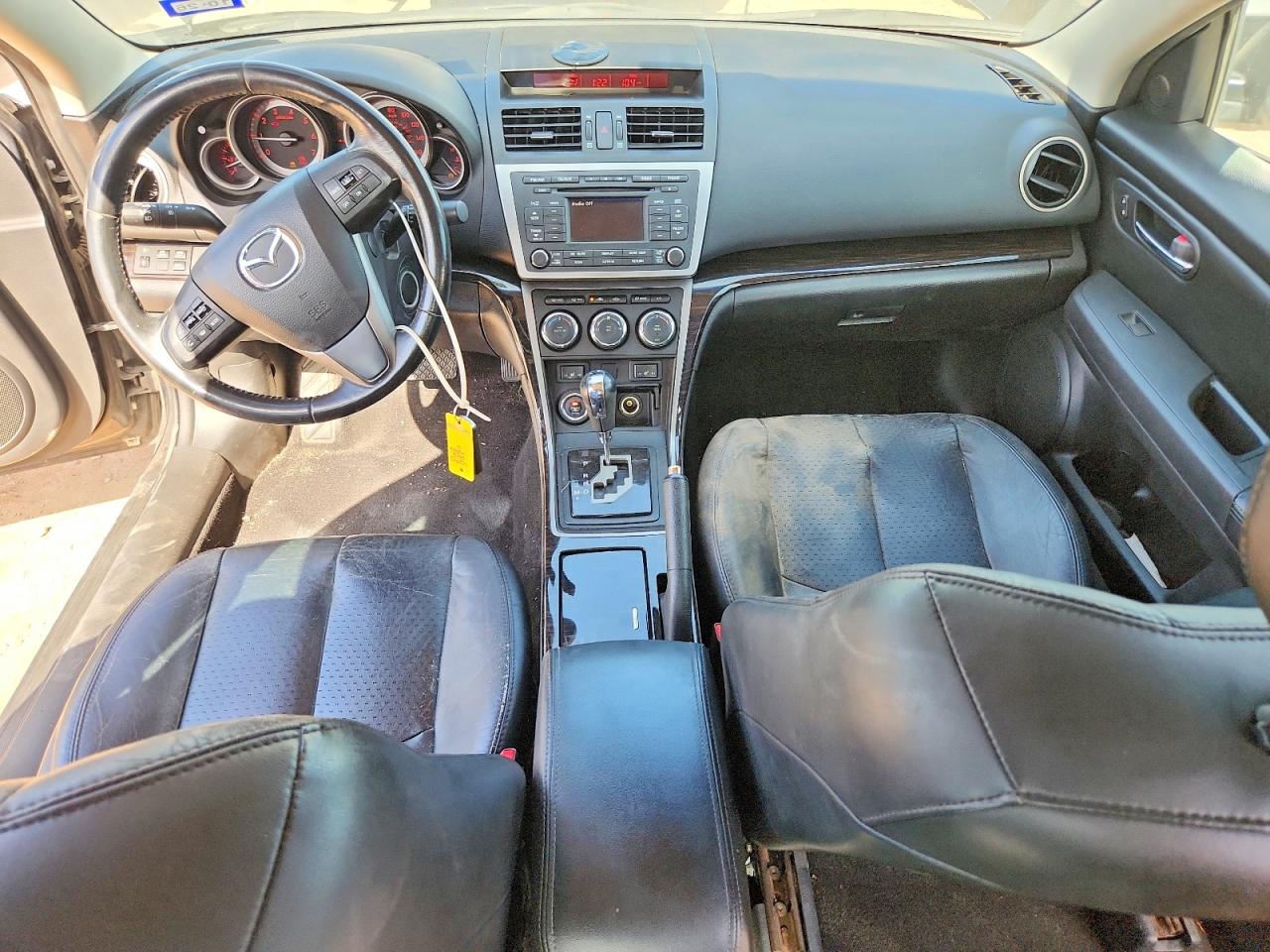 2012 Mazda 6 I Черный vin: 1YVHZ8CH7C5M31607