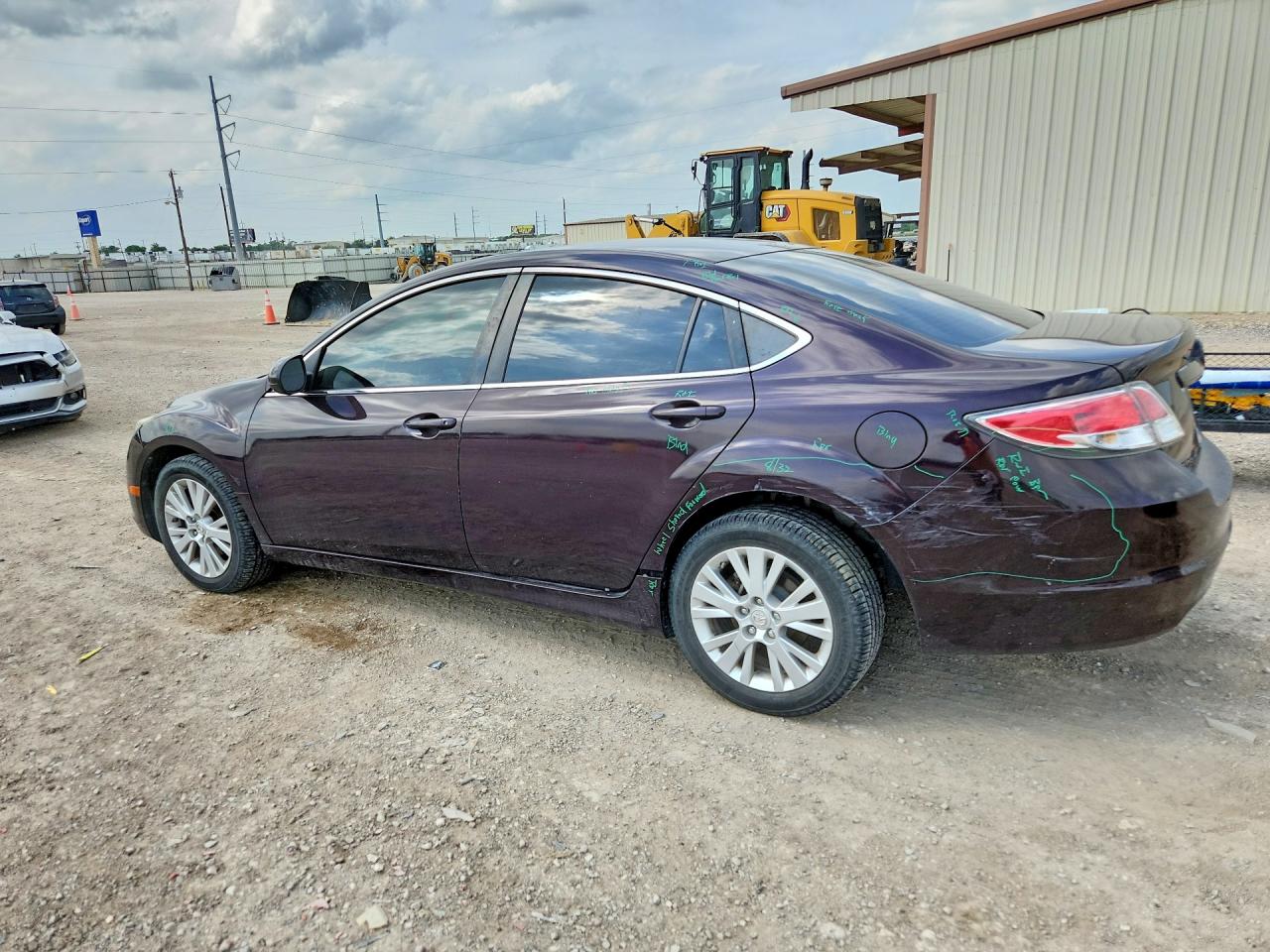2010 Mazda 6 I Темно-бордовый vin: 1YVHZ8CH8A5M01691