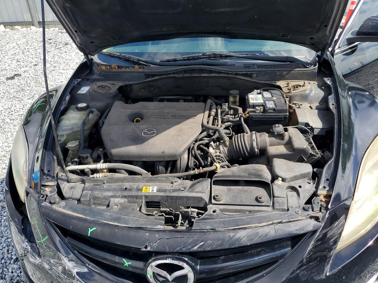2010 Mazda 6 I Black vin: 1YVHZ8CH8A5M11993