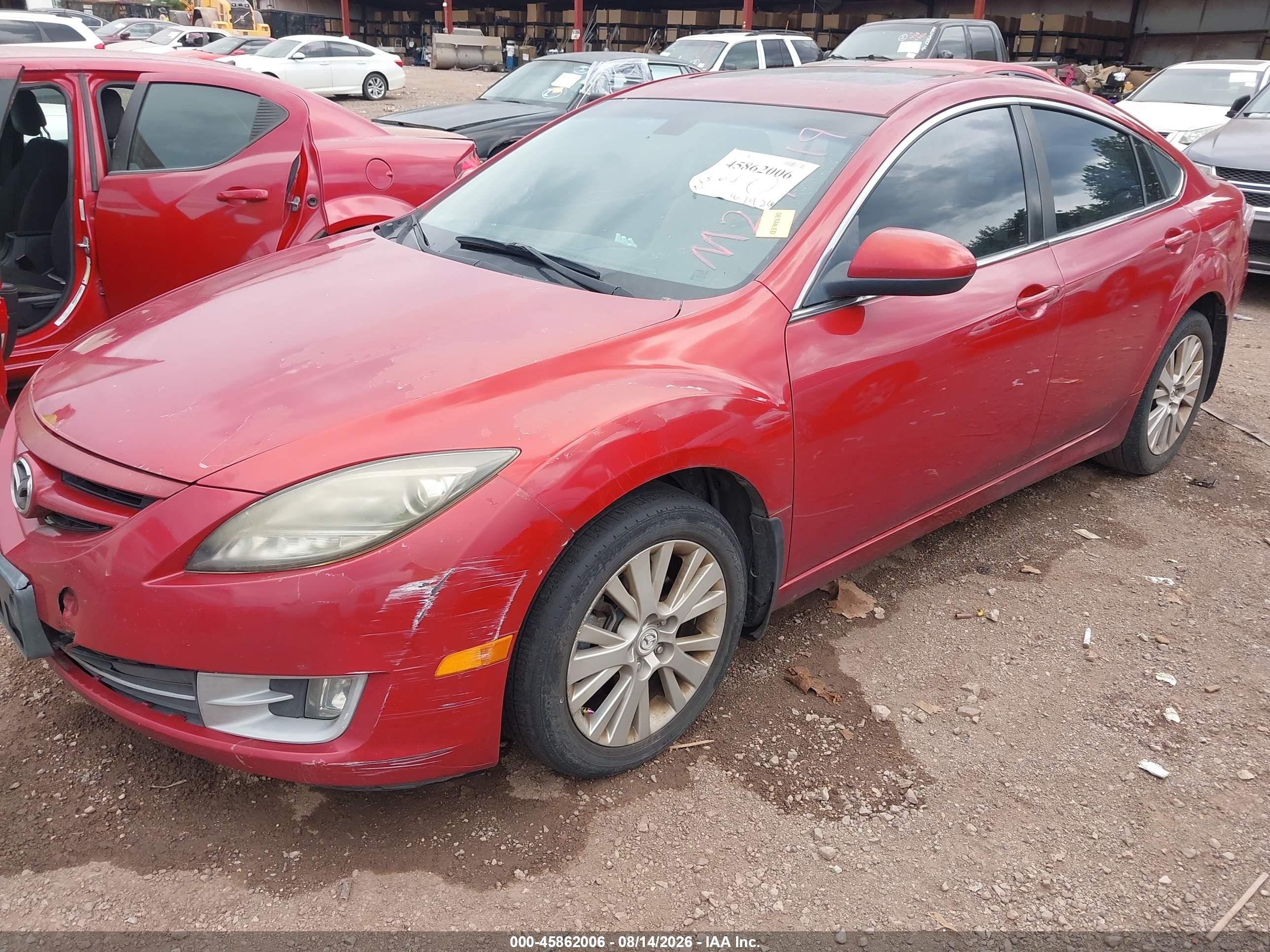2010 Mazda Mazda6 I Grand Touring Красный vin: 1YVHZ8CH8A5M24419