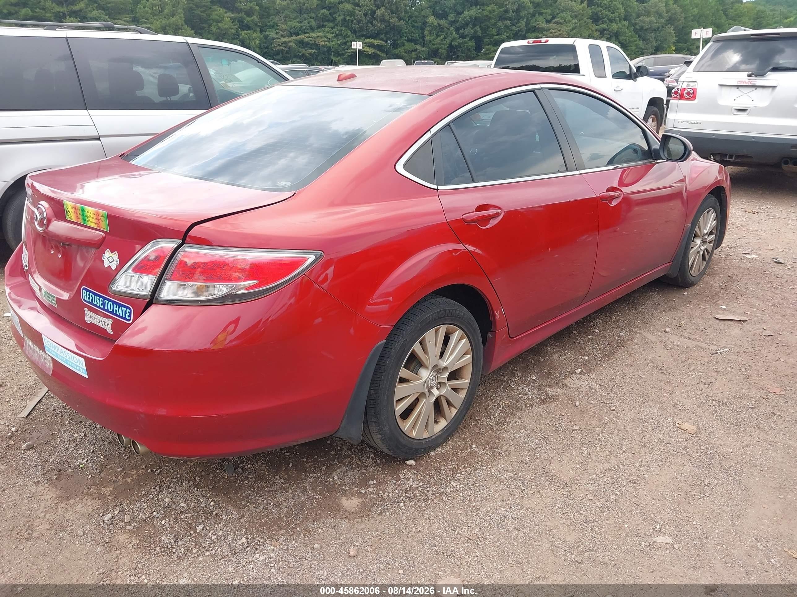2010 Mazda Mazda6 I Grand Touring Красный vin: 1YVHZ8CH8A5M24419