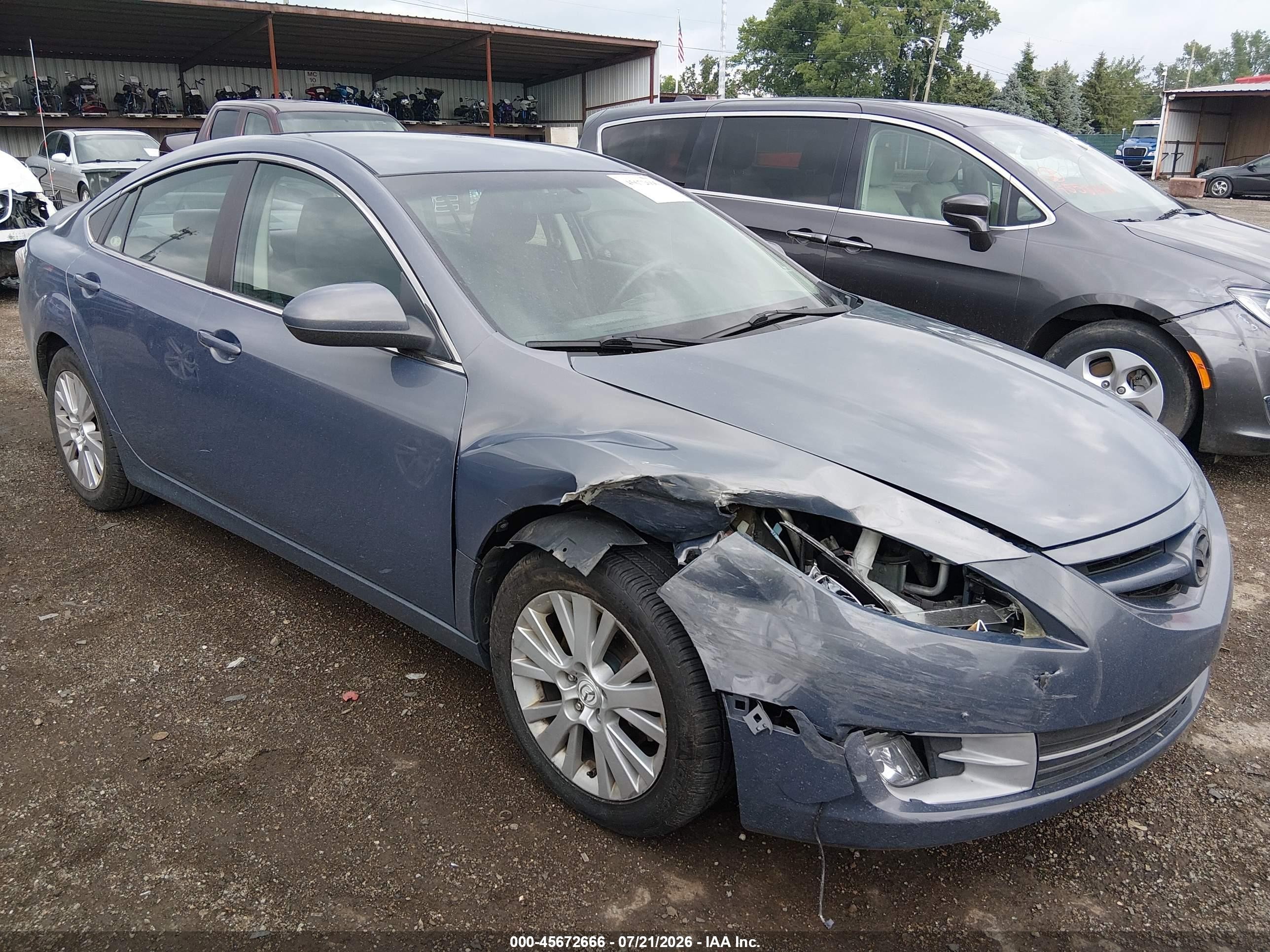 2010 Mazda Mazda6 I Touring Blue vin: 1YVHZ8CH8A5M51474
