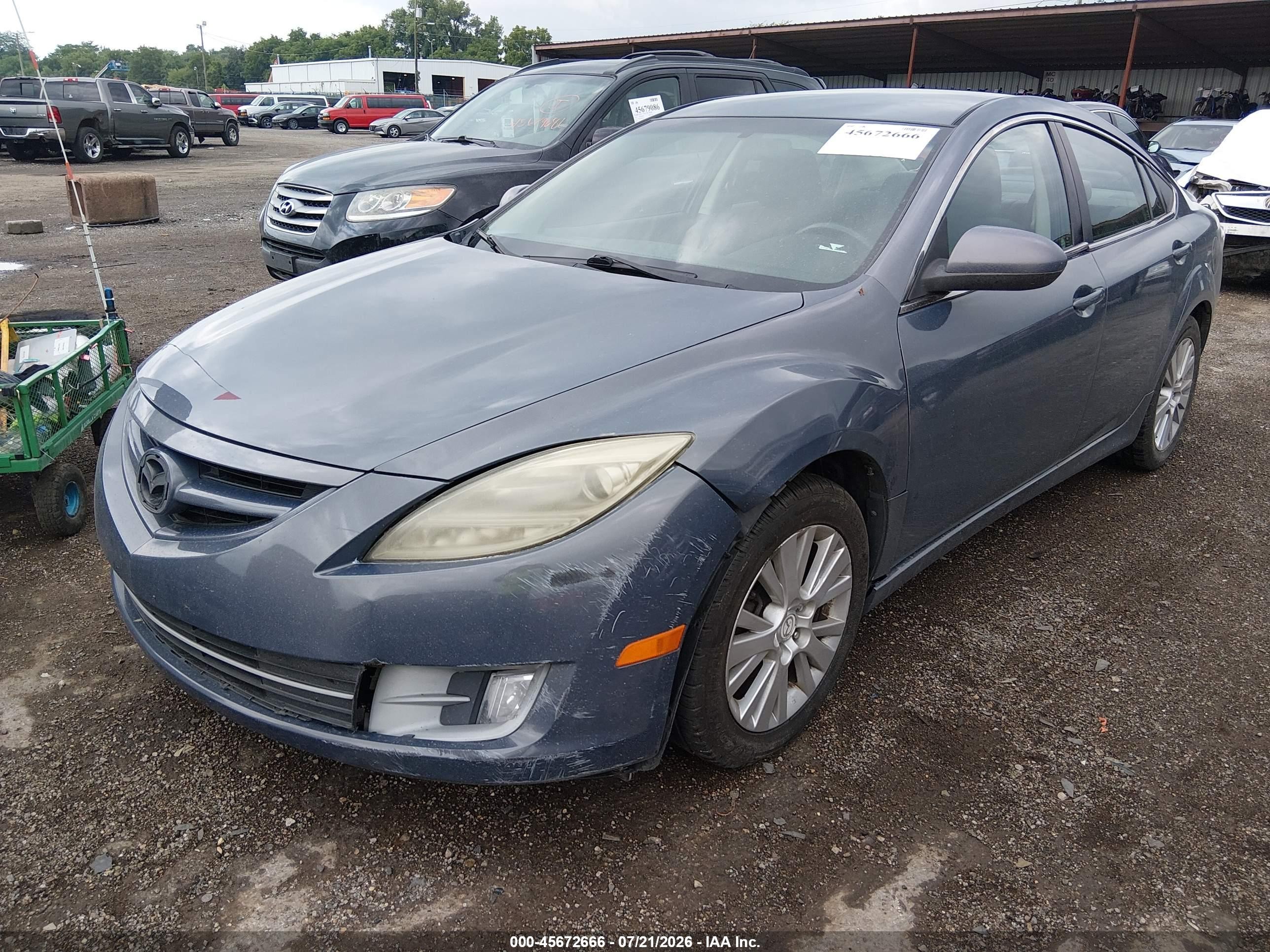 2010 Mazda Mazda6 I Touring Blue vin: 1YVHZ8CH8A5M51474