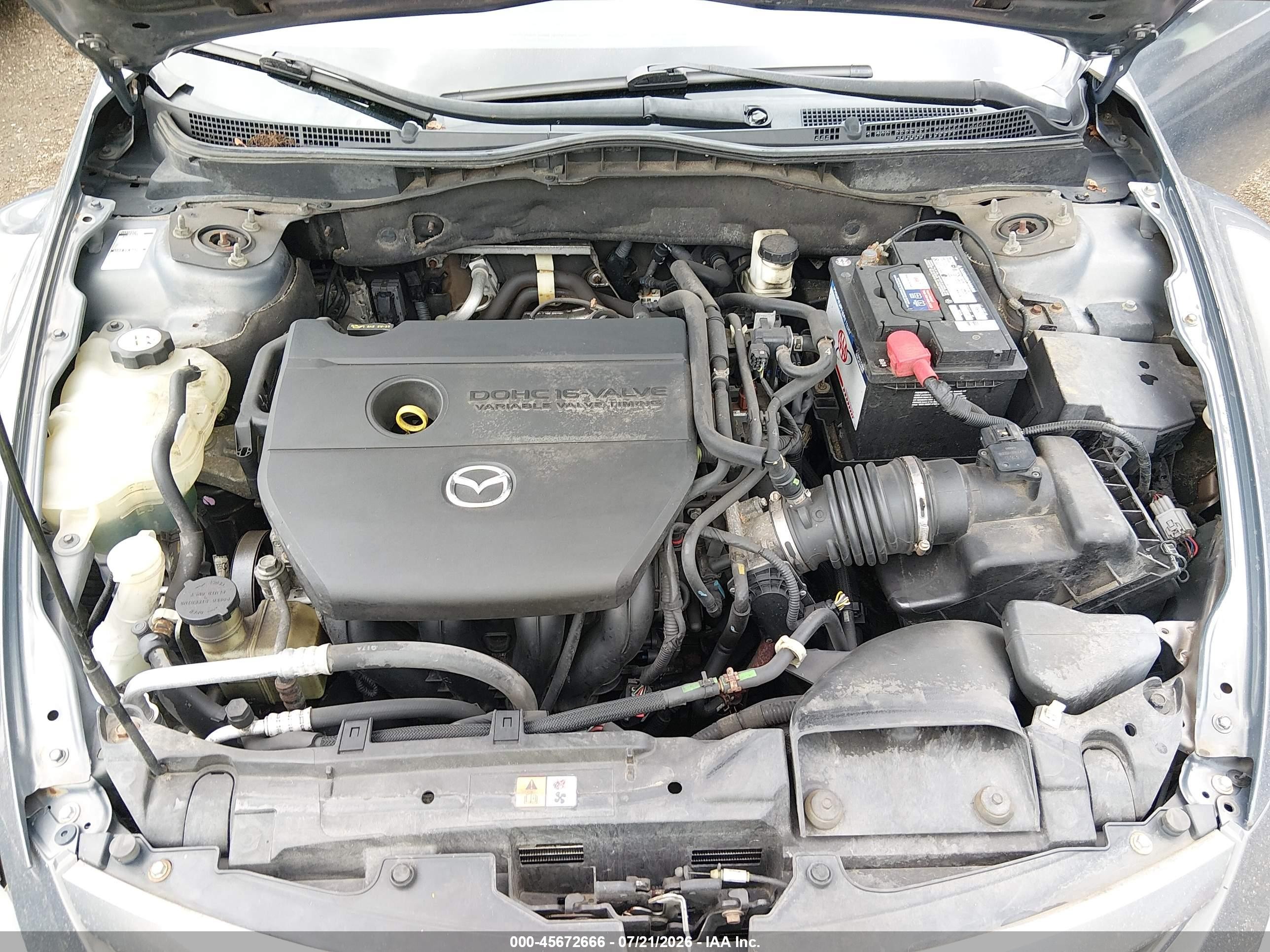 2010 Mazda Mazda6 I Touring Blue vin: 1YVHZ8CH8A5M51474