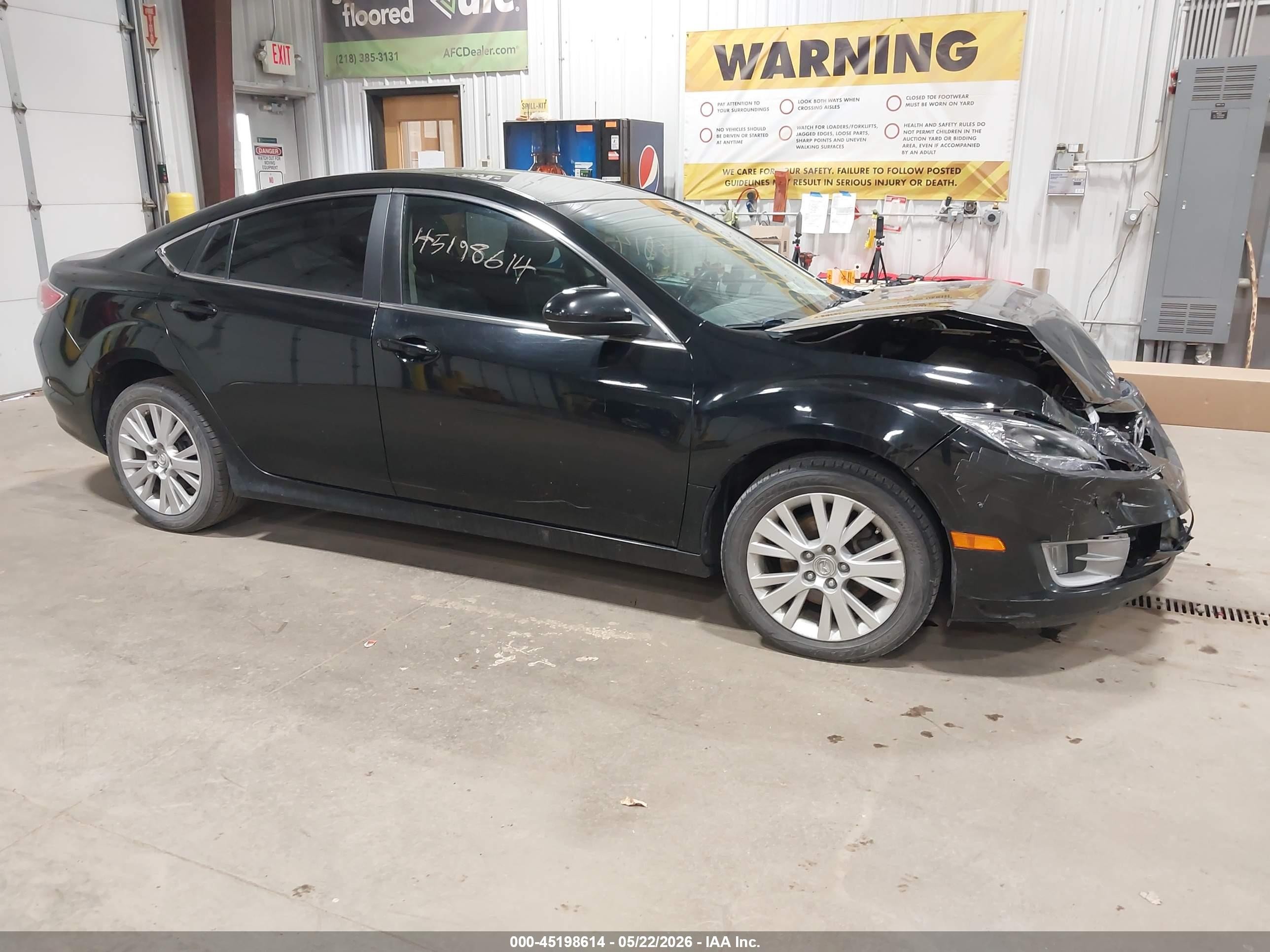 2010 Mazda Mazda6 I Grand Touring Black vin: 1YVHZ8CH8A5M54066