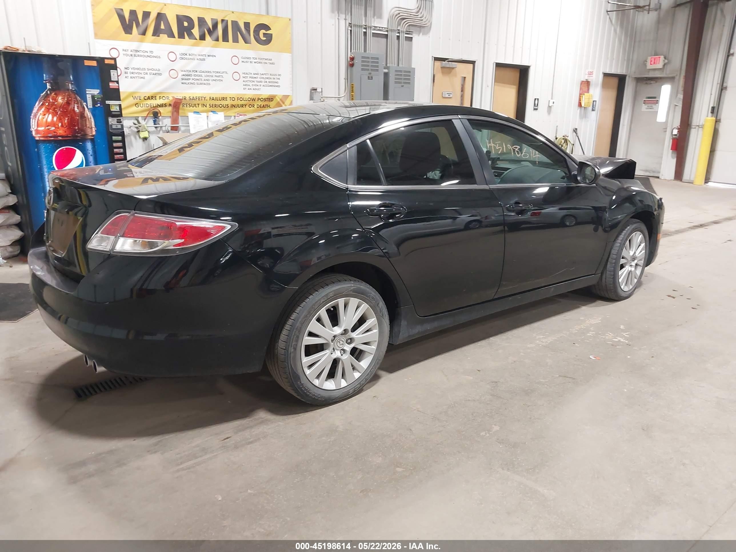 2010 Mazda Mazda6 I Grand Touring Black vin: 1YVHZ8CH8A5M54066