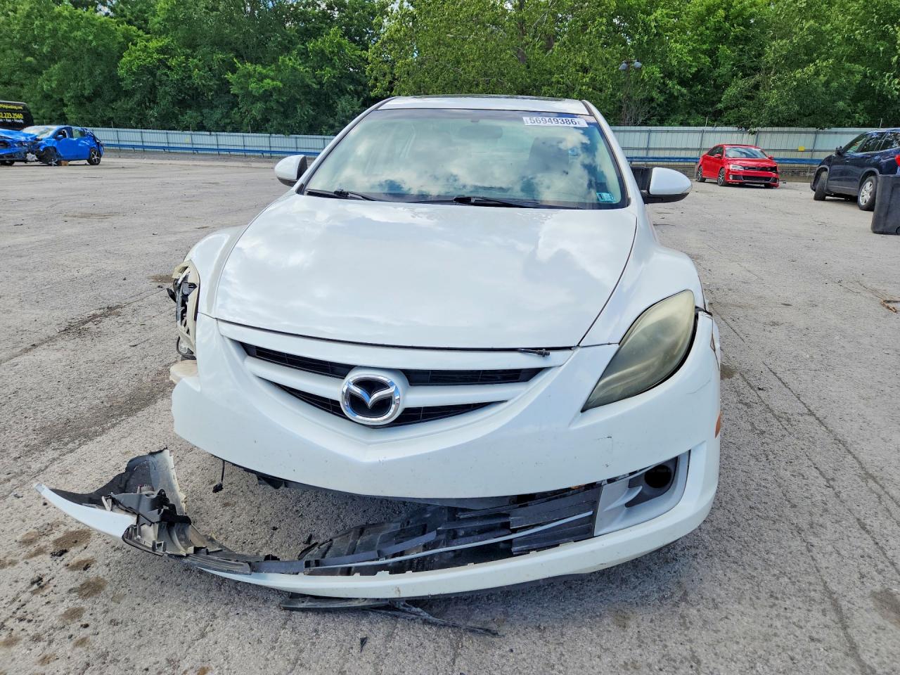 2011 Mazda 6 I White vin: 1YVHZ8CH8B5M07394