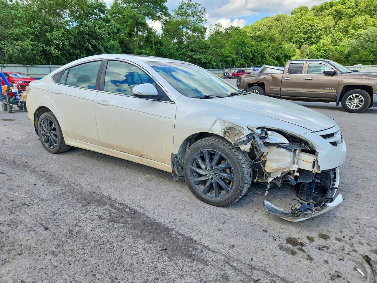 2011 Mazda 6 I White vin: 1YVHZ8CH8B5M07394