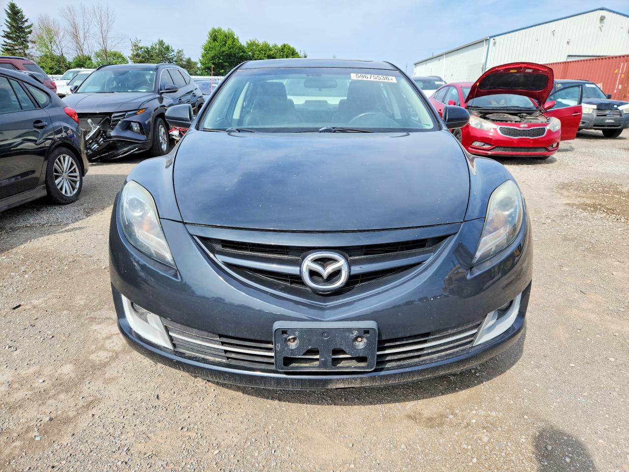 2012 Mazda 6 I Gray vin: 1YVHZ8CH8C5M14153
