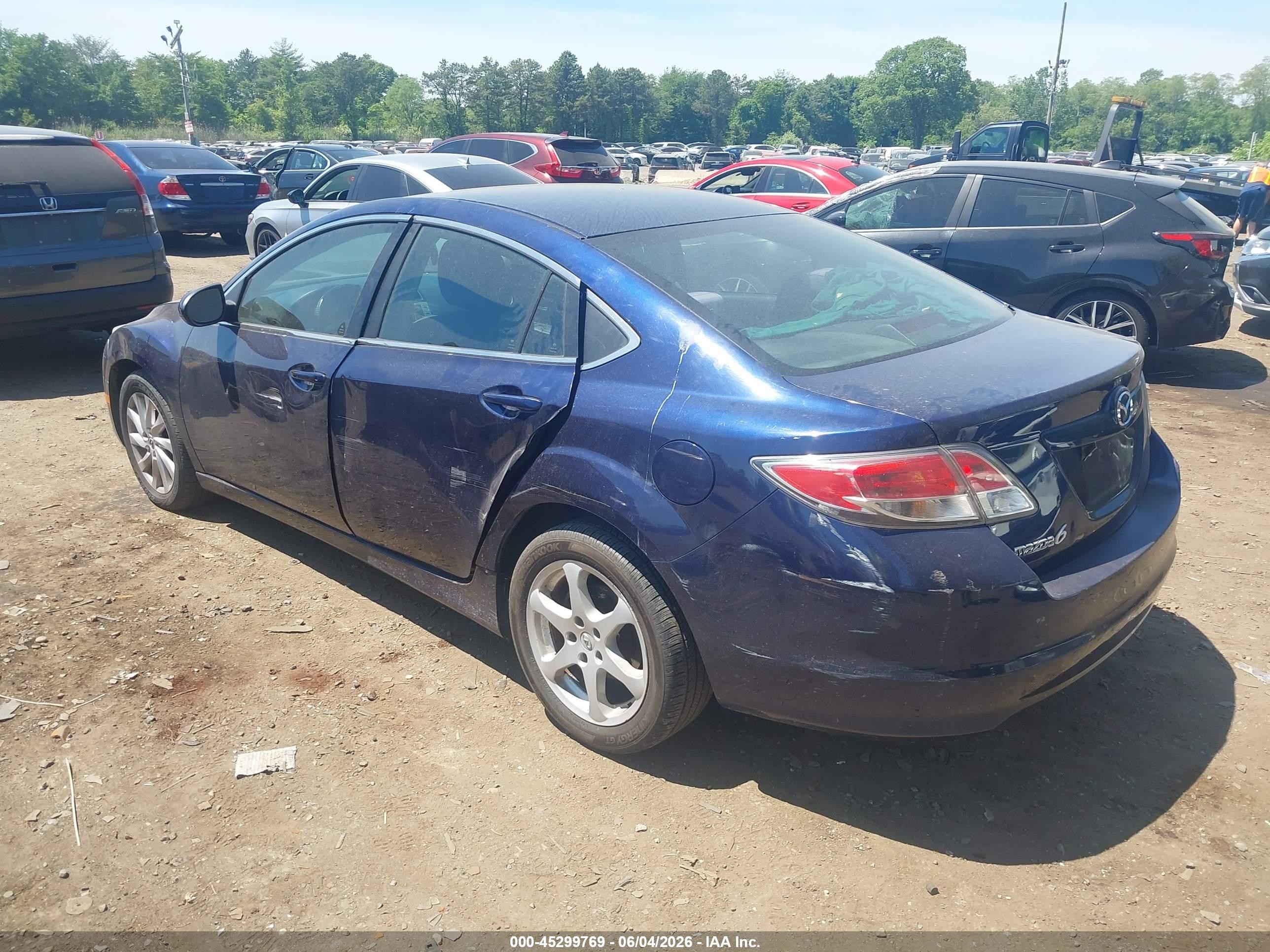 2011 Mazda Mazda6 I Touring Blue vin: 1YVHZ8CH9B5M02754