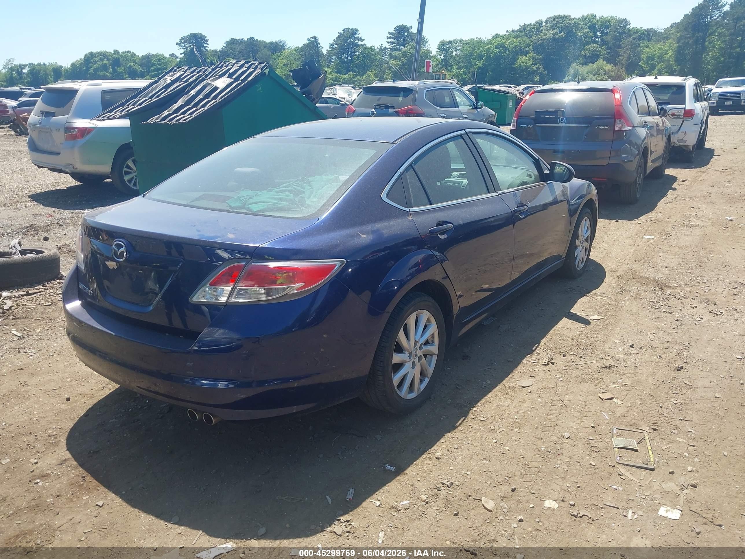 2011 Mazda Mazda6 I Touring Blue vin: 1YVHZ8CH9B5M02754