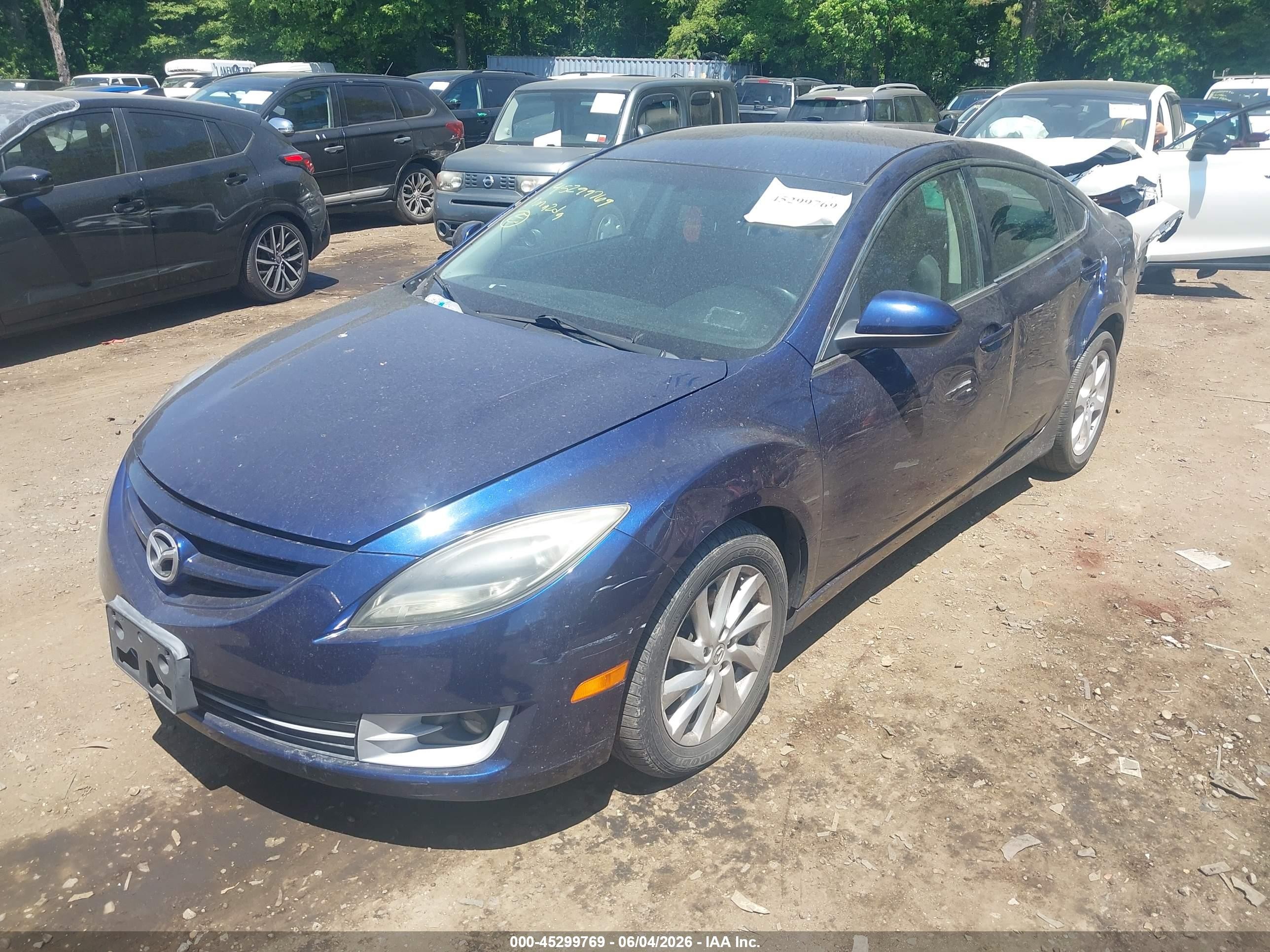 2011 Mazda Mazda6 I Touring Blue vin: 1YVHZ8CH9B5M02754