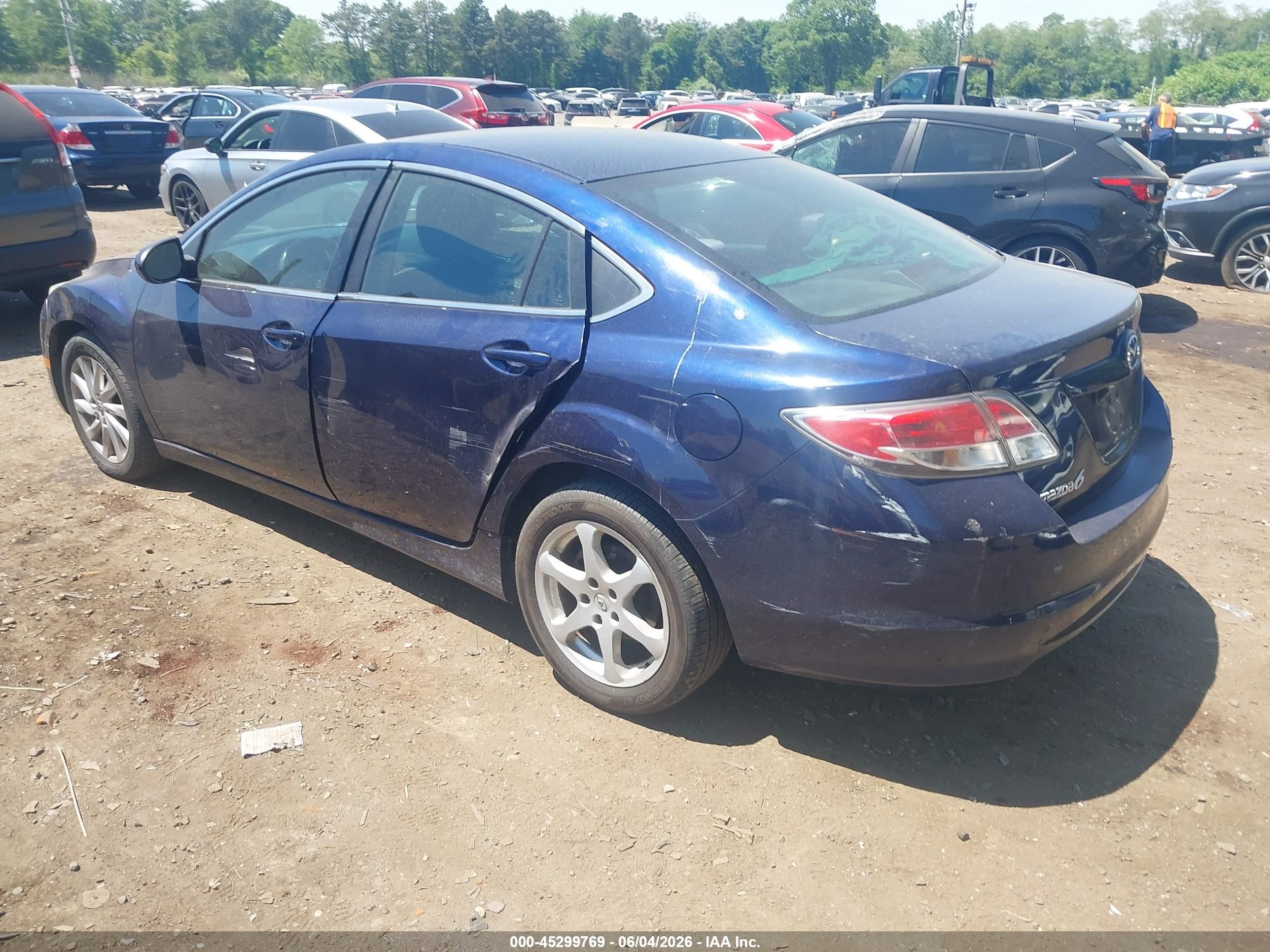 2011 Mazda Mazda6 I Touring Blue vin: 1YVHZ8CH9B5M02754