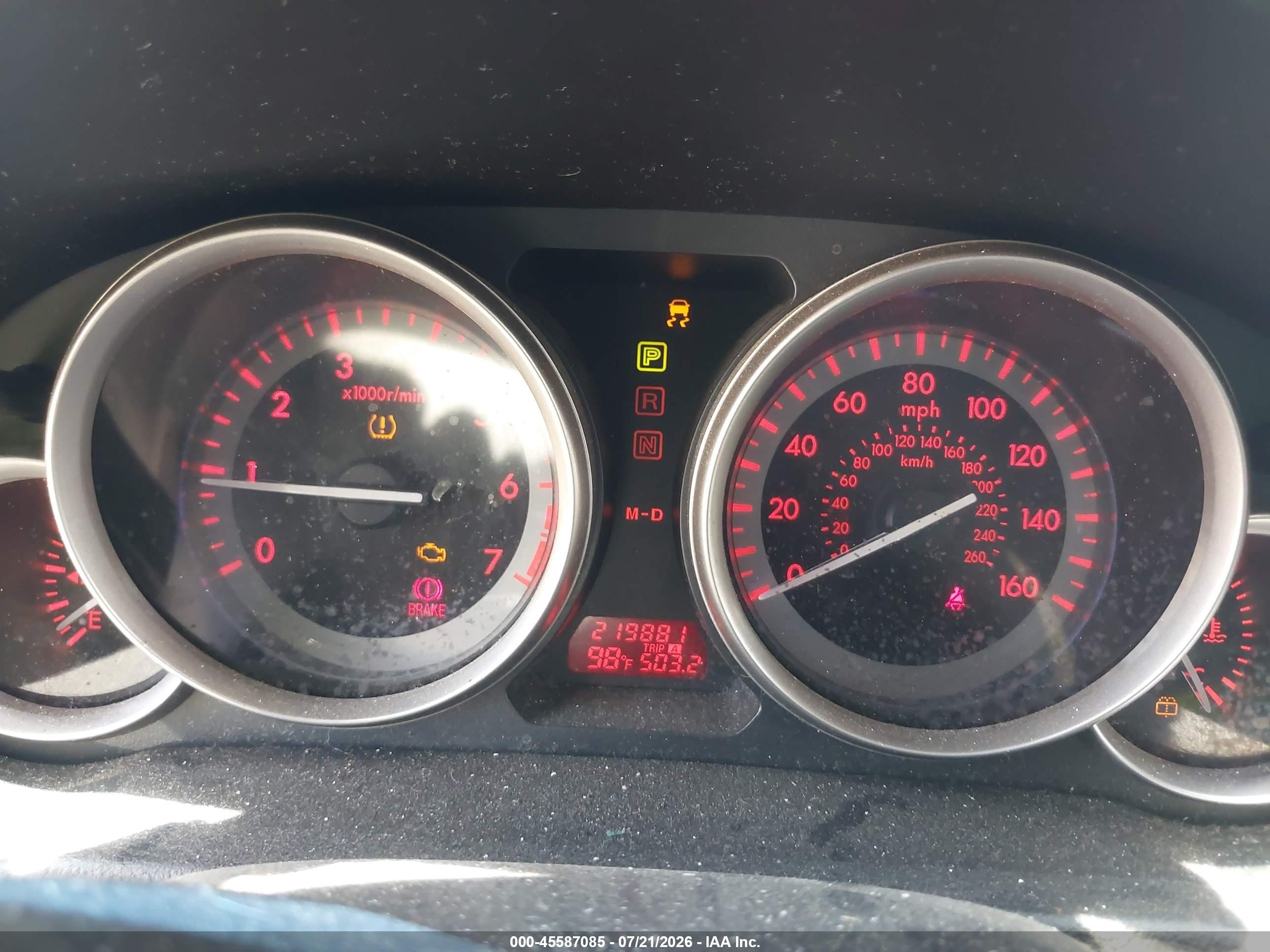 2011 Mazda Mazda6 I Touring Plus Maroon vin: 1YVHZ8CH9B5M07436