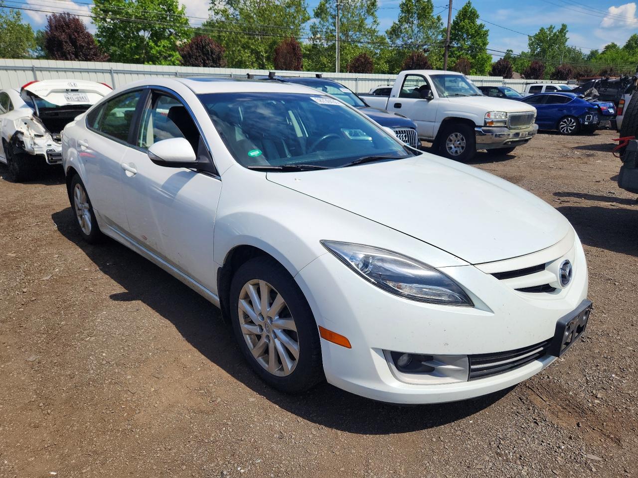 2011 Mazda 6 I White vin: 1YVHZ8CH9B5M23300