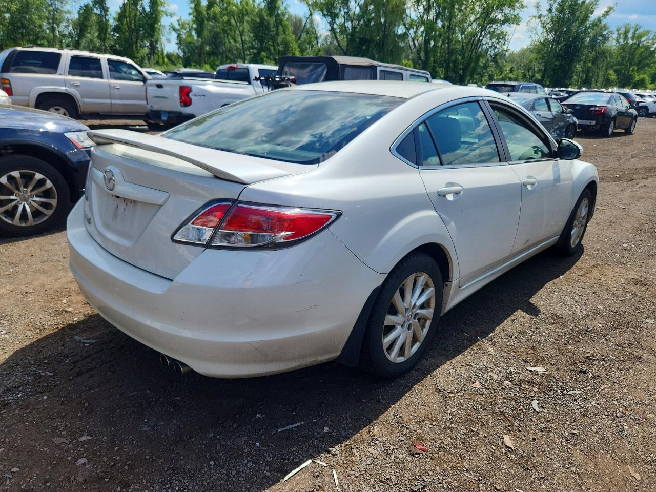 2011 Mazda 6 I White vin: 1YVHZ8CH9B5M23300