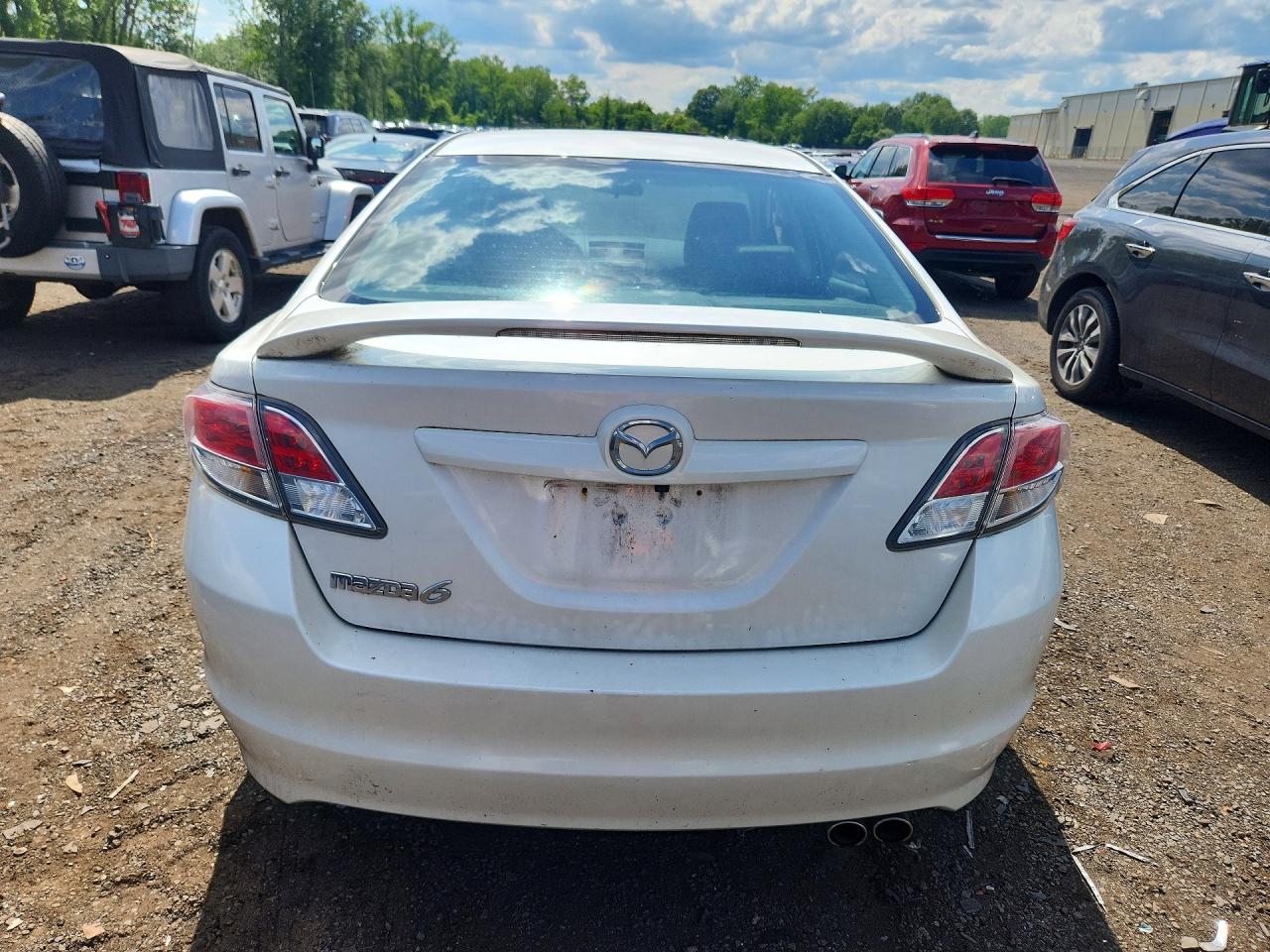 2011 Mazda 6 I White vin: 1YVHZ8CH9B5M23300