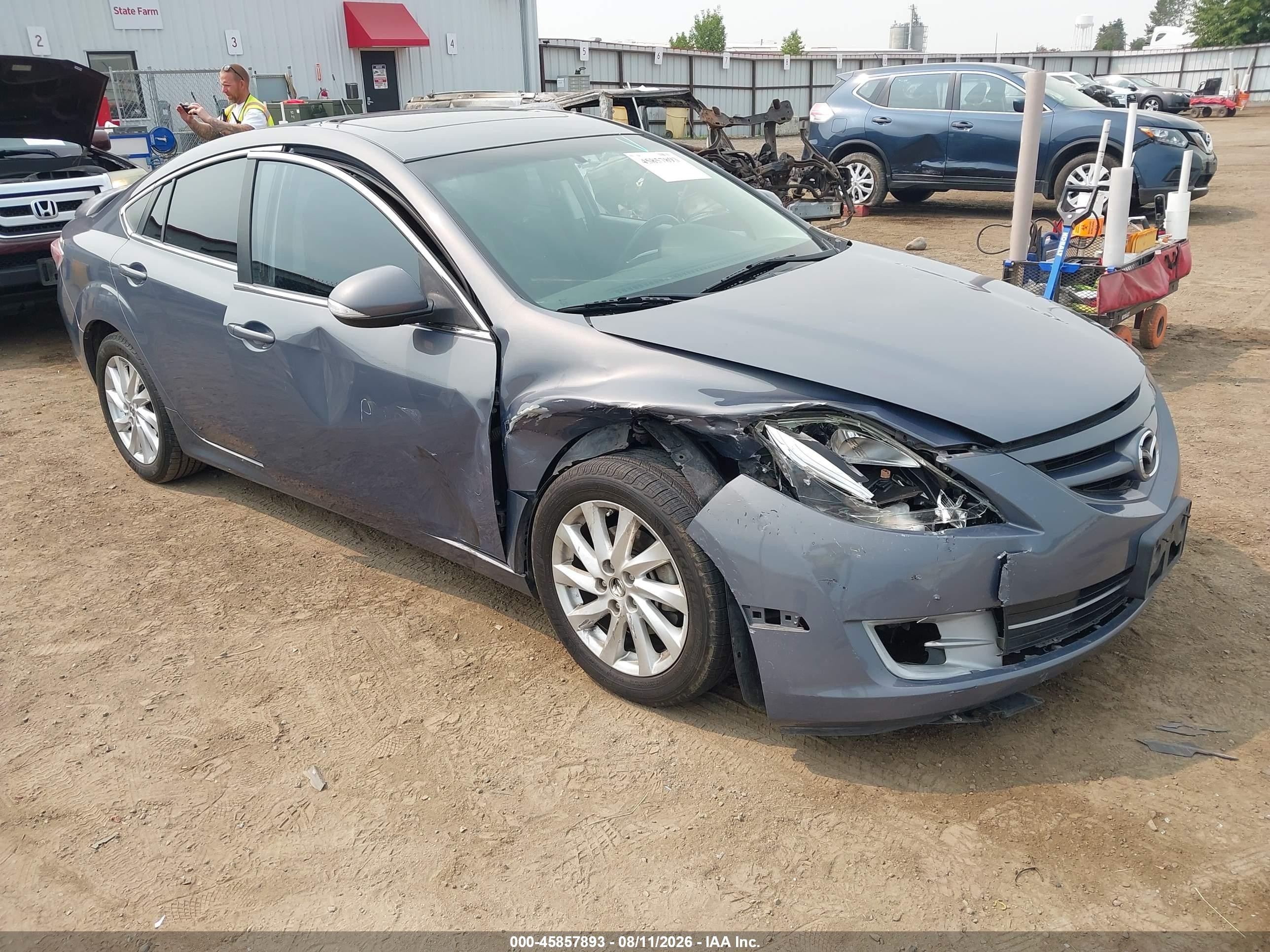 2011 Mazda Mazda6 I Touring Plus Blue vin: 1YVHZ8CH9B5M30005