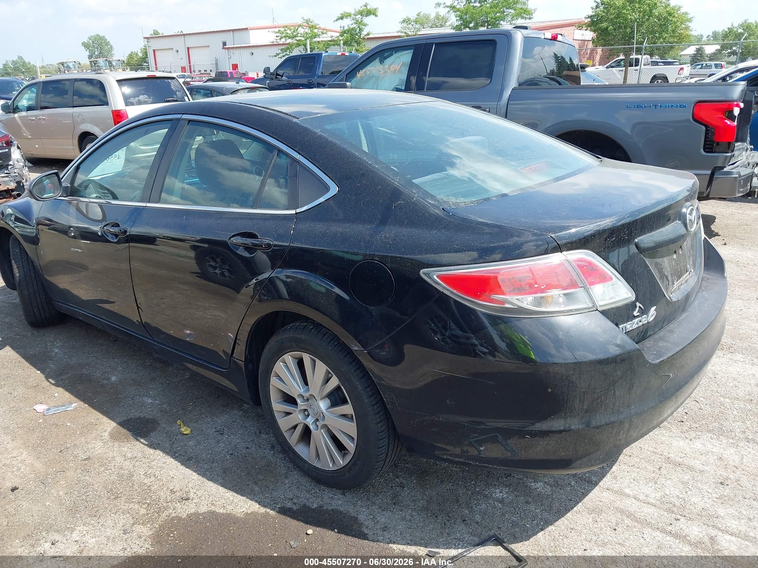2010 Mazda Mazda6 I Touring Black vin: 1YVHZ8CHXA5M49970