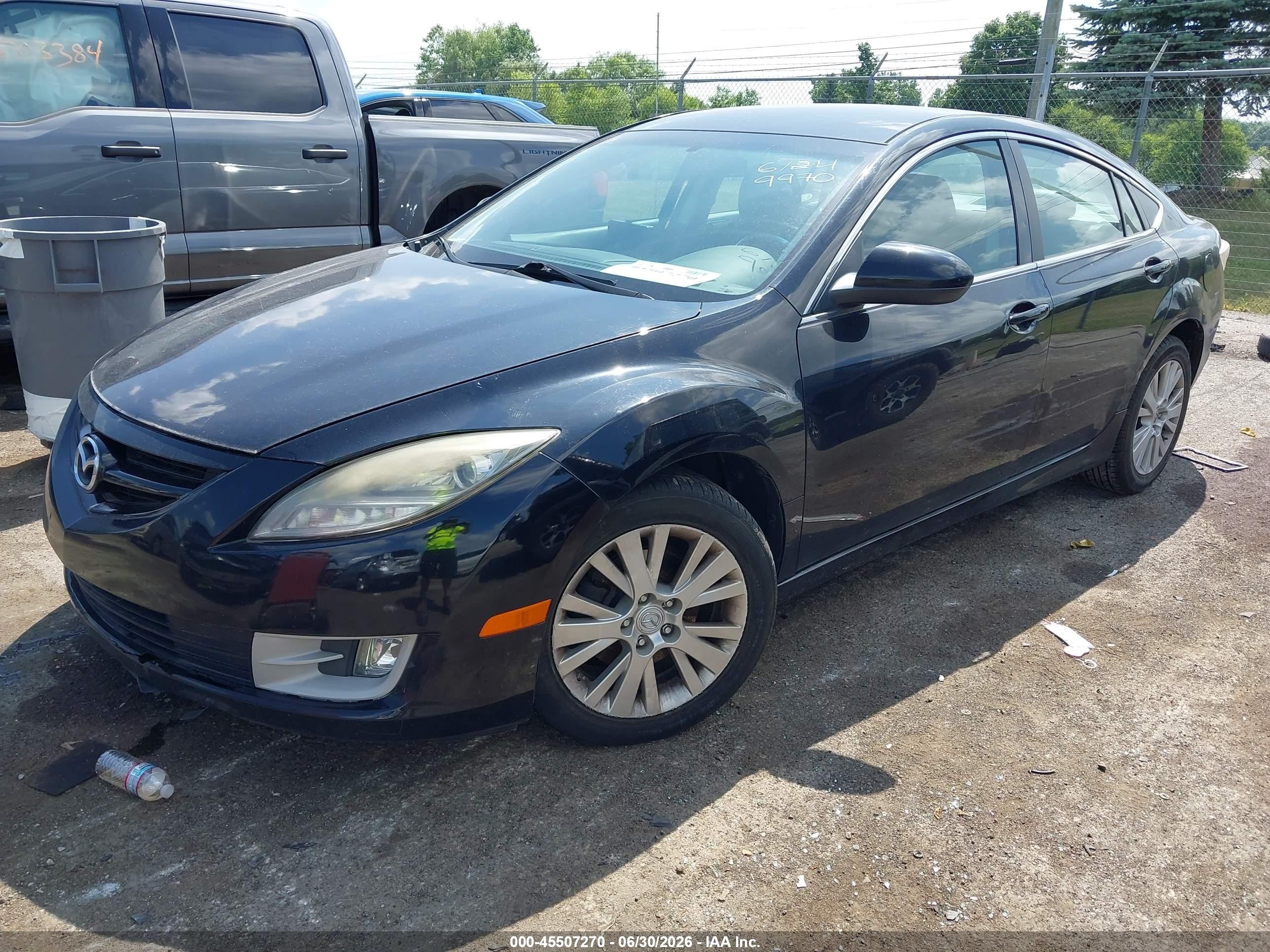 2010 Mazda Mazda6 I Touring Black vin: 1YVHZ8CHXA5M49970