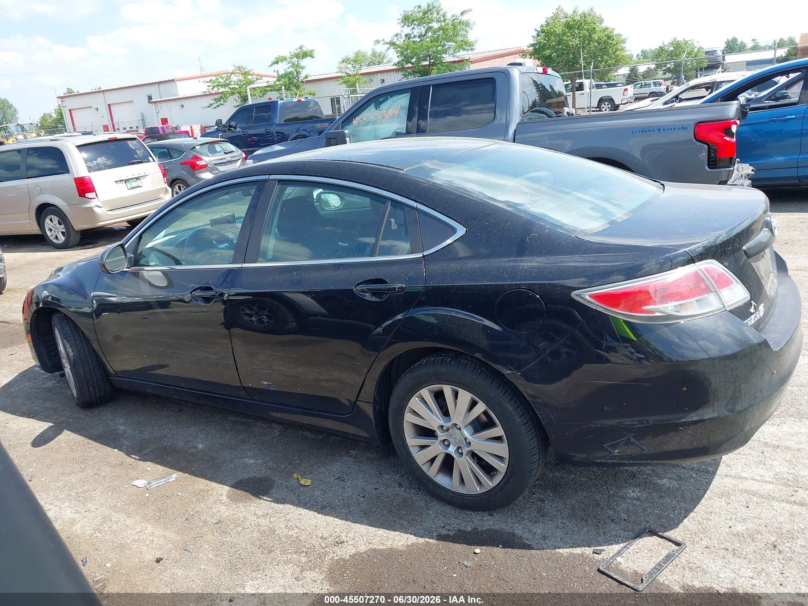 2010 Mazda Mazda6 I Touring Black vin: 1YVHZ8CHXA5M49970