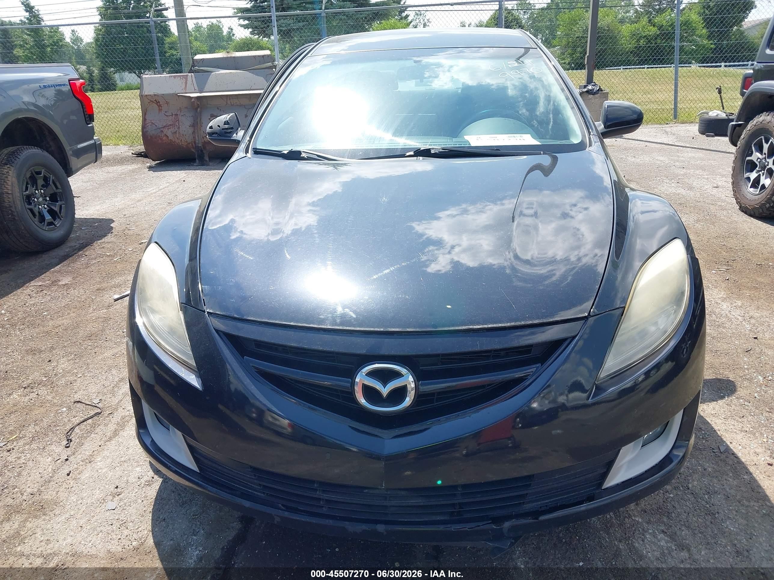 2010 Mazda Mazda6 I Touring Black vin: 1YVHZ8CHXA5M49970
