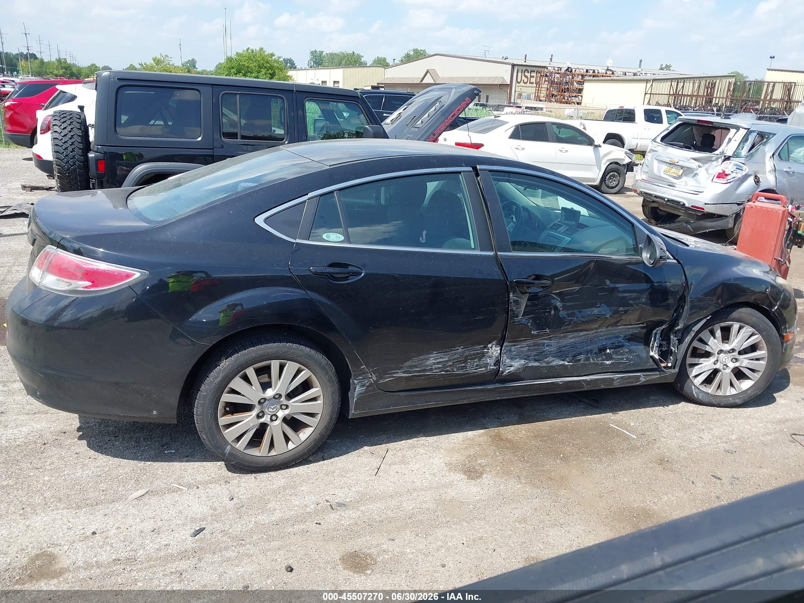 2010 Mazda Mazda6 I Touring Black vin: 1YVHZ8CHXA5M49970