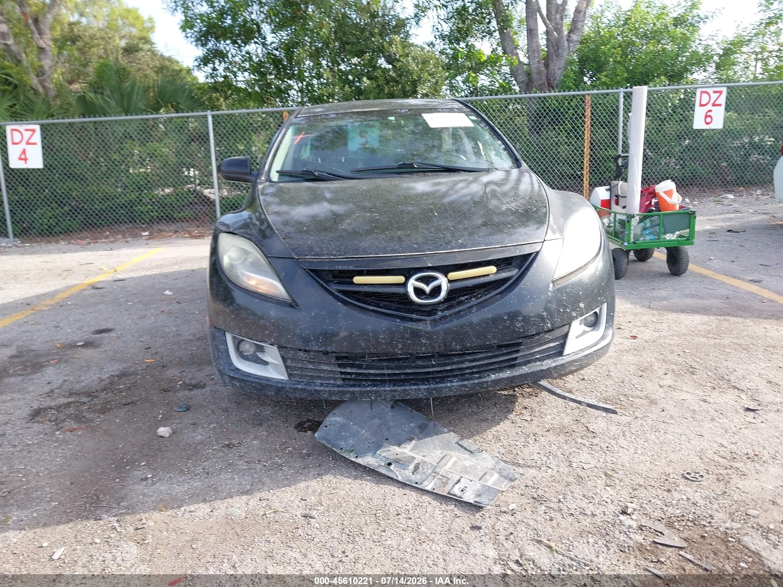 2011 Mazda Mazda6 I Touring Black vin: 1YVHZ8CHXB5M03623