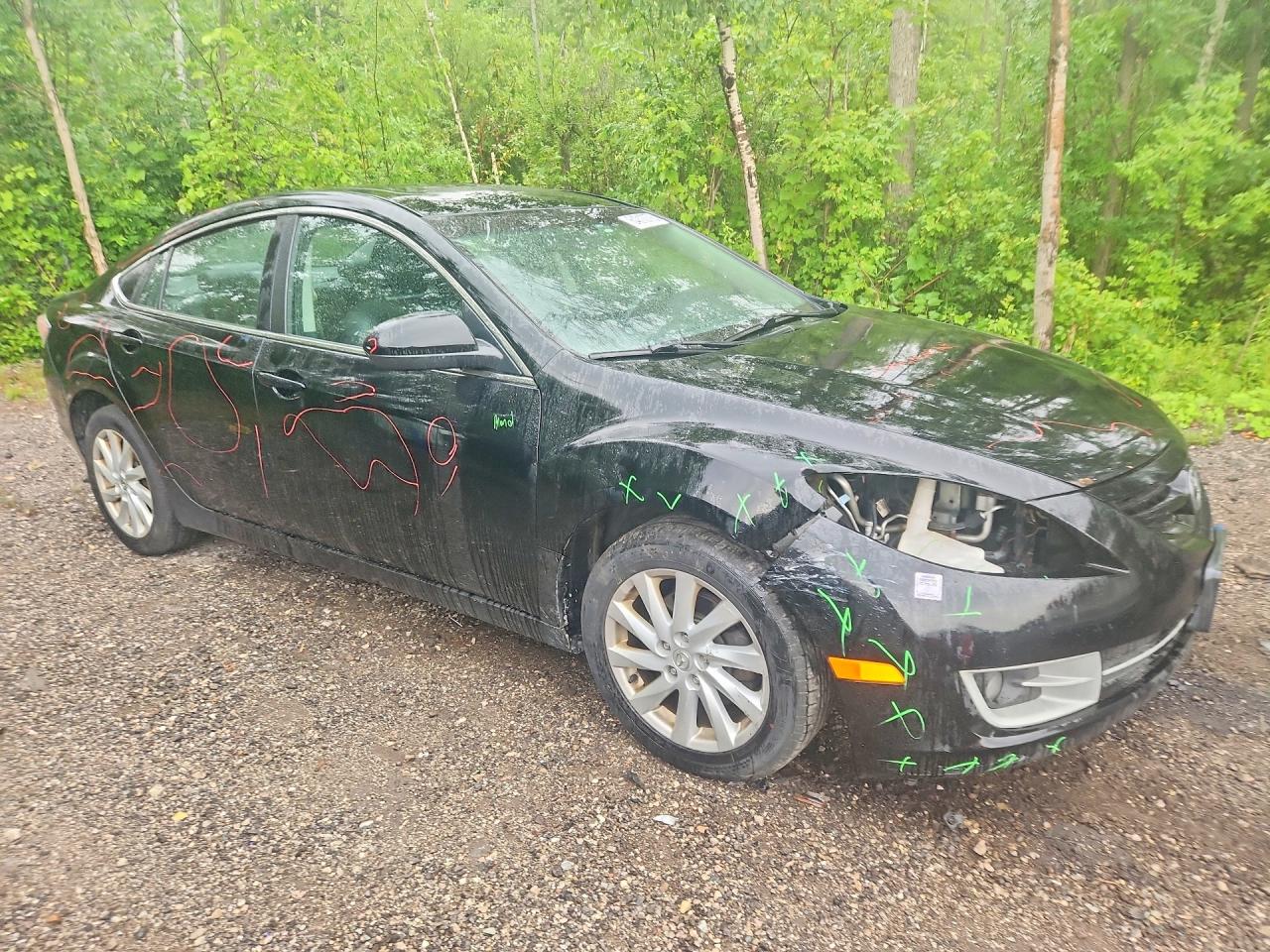 2012 Mazda 6 I Black vin: 1YVHZ8CHXC5M18172
