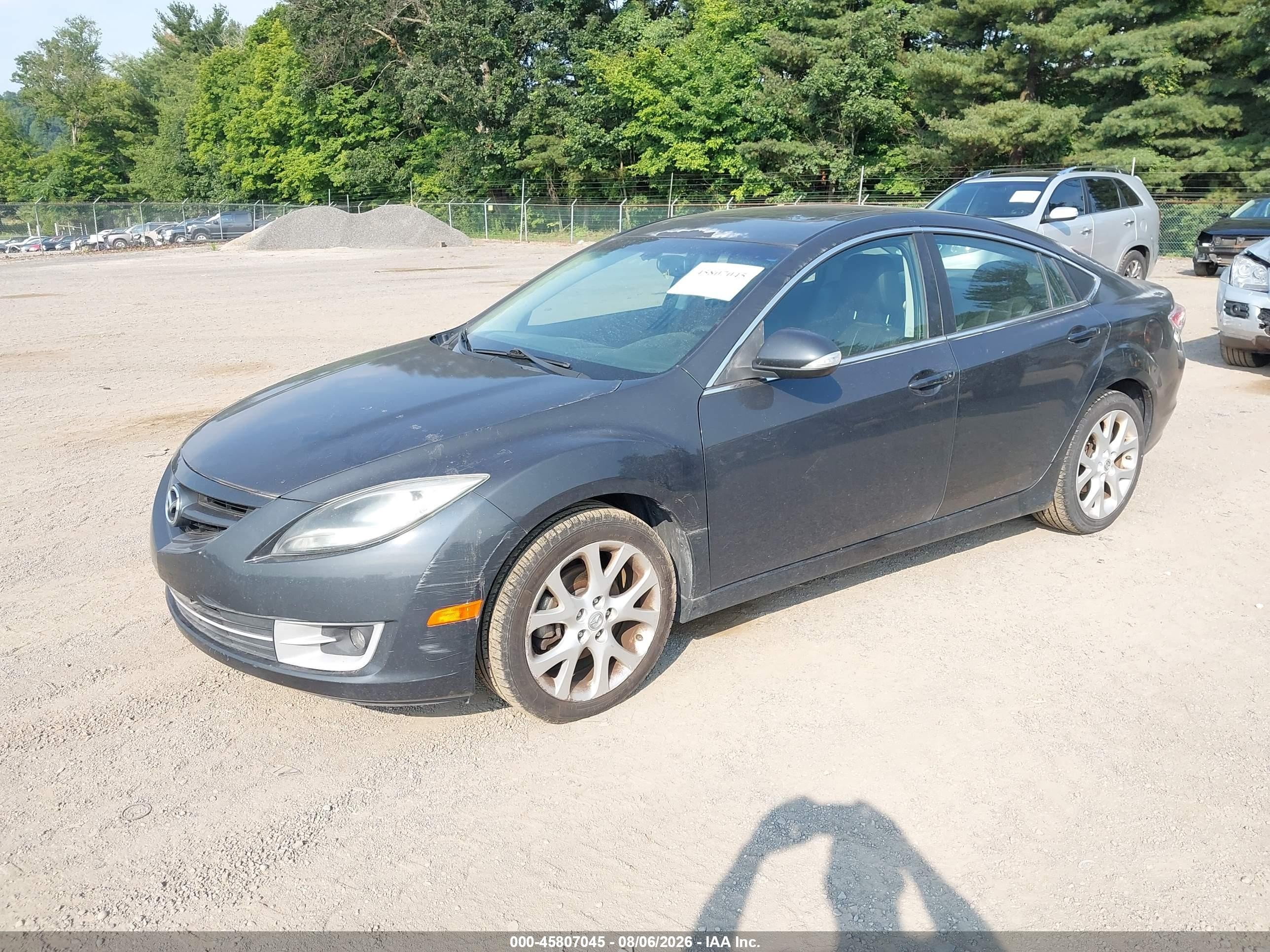 2013 Mazda Mazda6 I Grand Touring Gray vin: 1YVHZ8CHXD5M03446