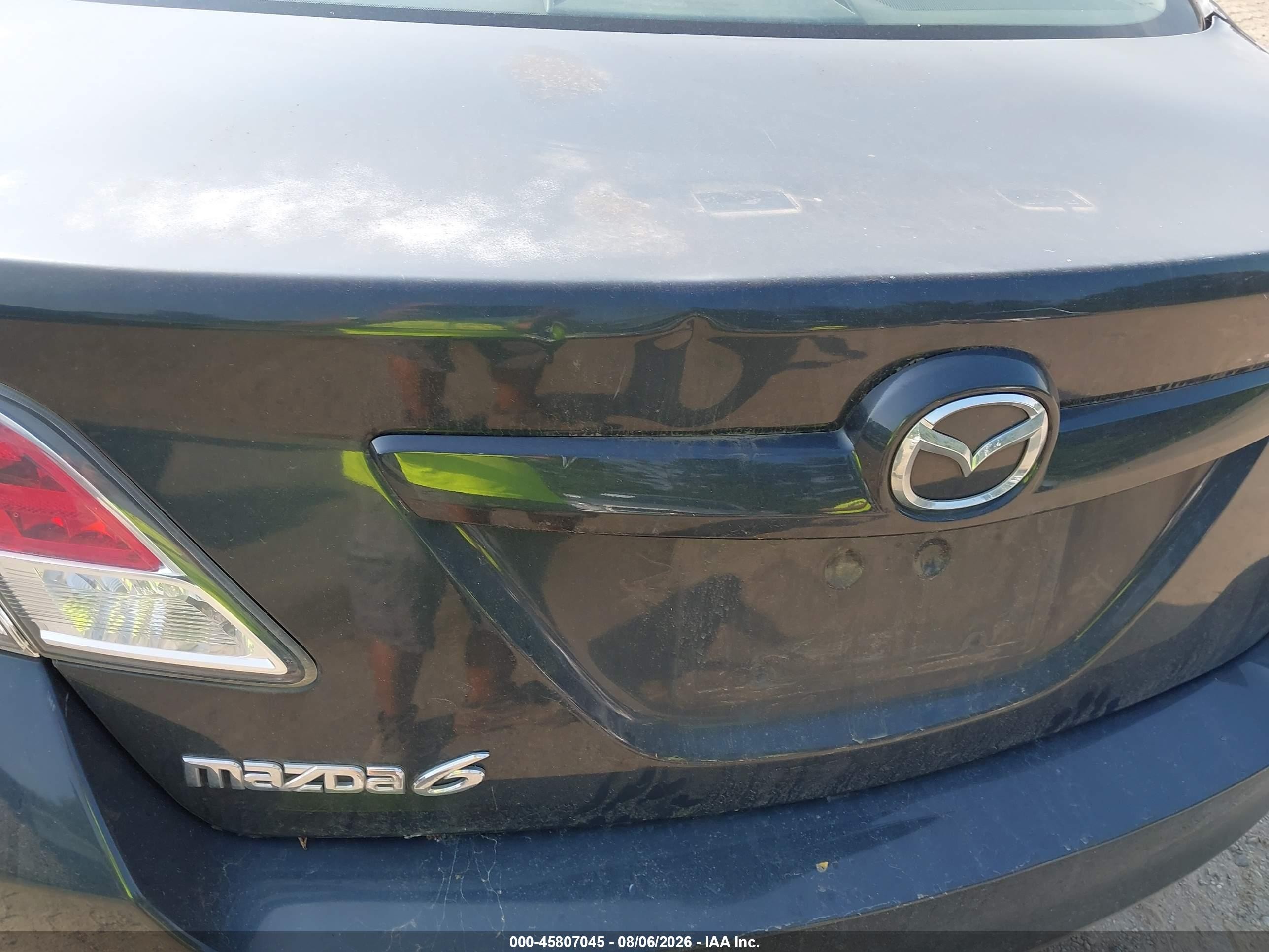 2013 Mazda Mazda6 I Grand Touring Gray vin: 1YVHZ8CHXD5M03446