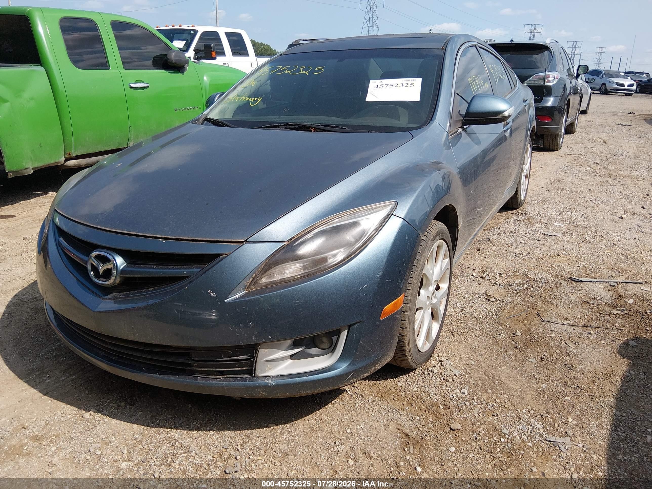 2013 Mazda Mazda6 I Grand Touring Light Blue vin: 1YVHZ8CHXD5M06847