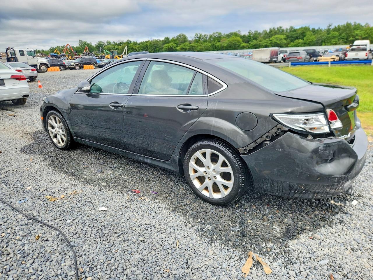 2013 Mazda 6 Grand Touring Gray vin: 1YVHZ8CHXD5M06900
