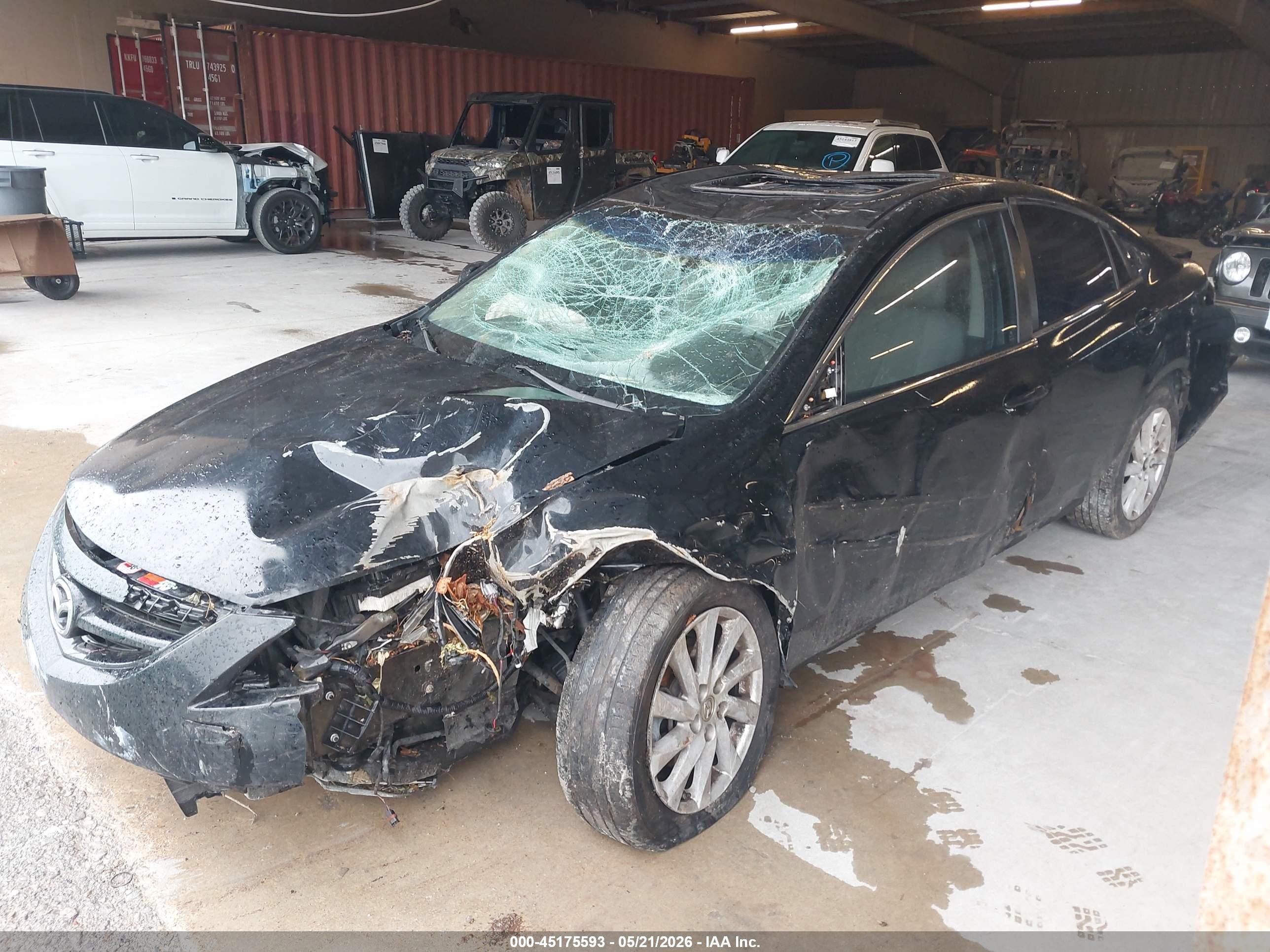 2012 Mazda Mazda6 I Touring Black vin: 1YVHZ8DH0C5M10760